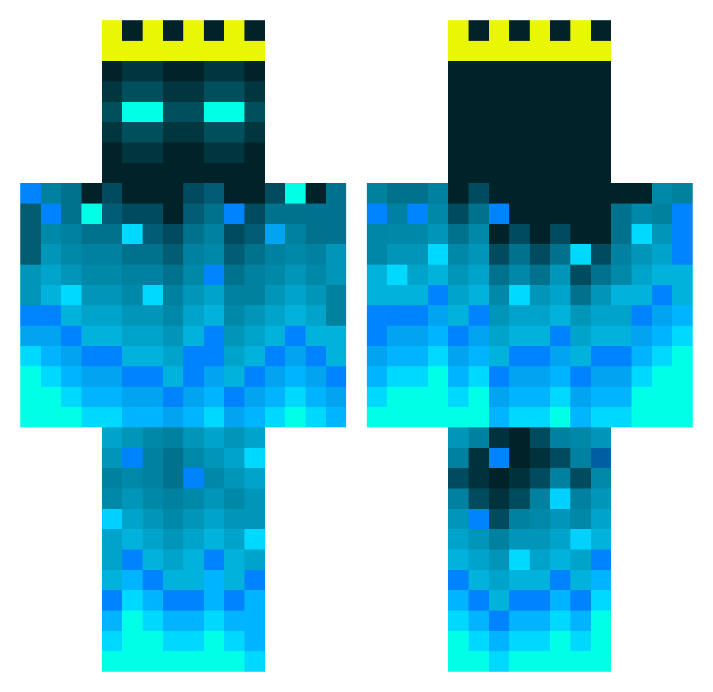 DerKiller28 Minecraft skin, front and back view