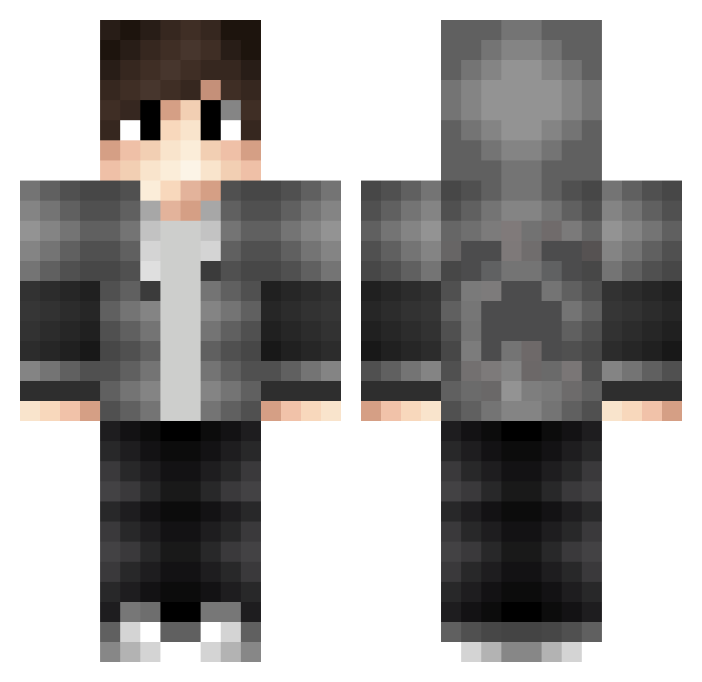 Lifesbad Minecraft skin, front and back view