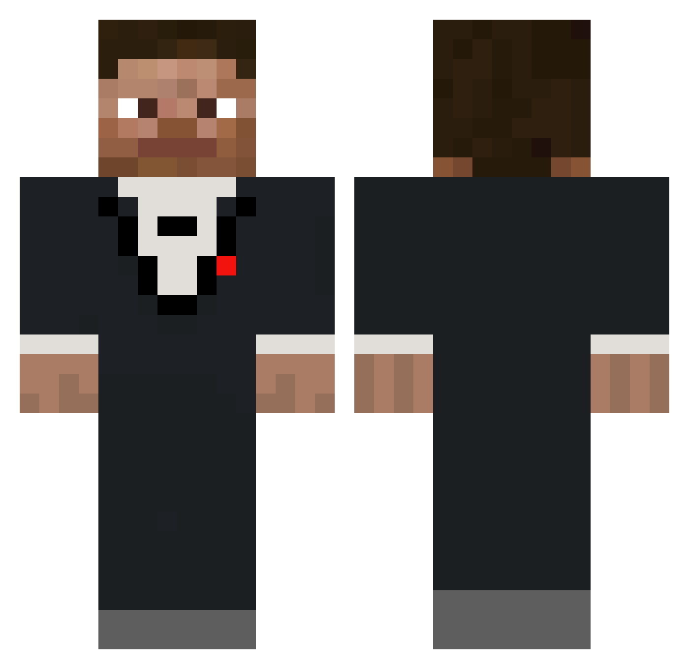 TheGoldWade Minecraft skin, front and back view