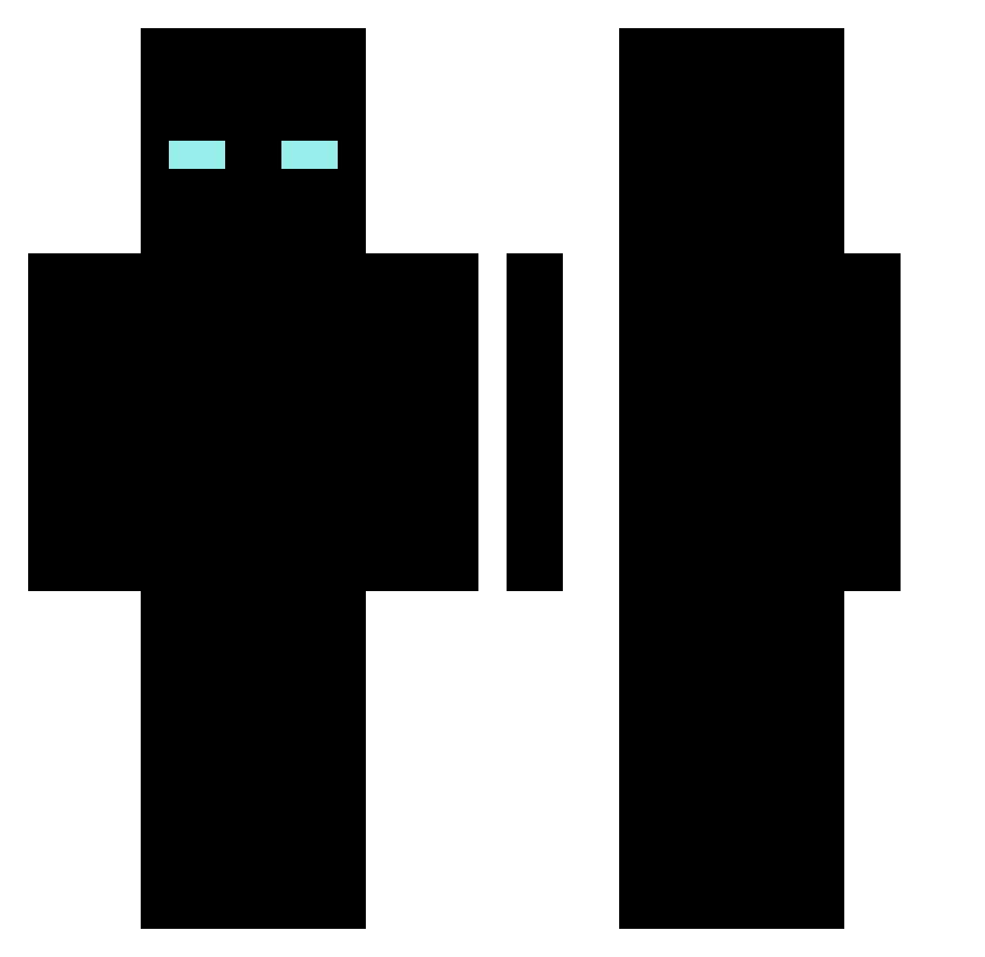 Supericemanxp Minecraft skin, front and back view