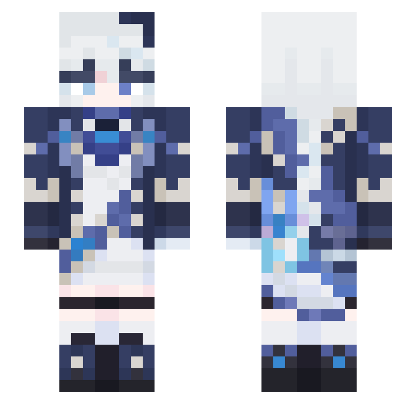 Gooby11037 Minecraft skin, front and back view
