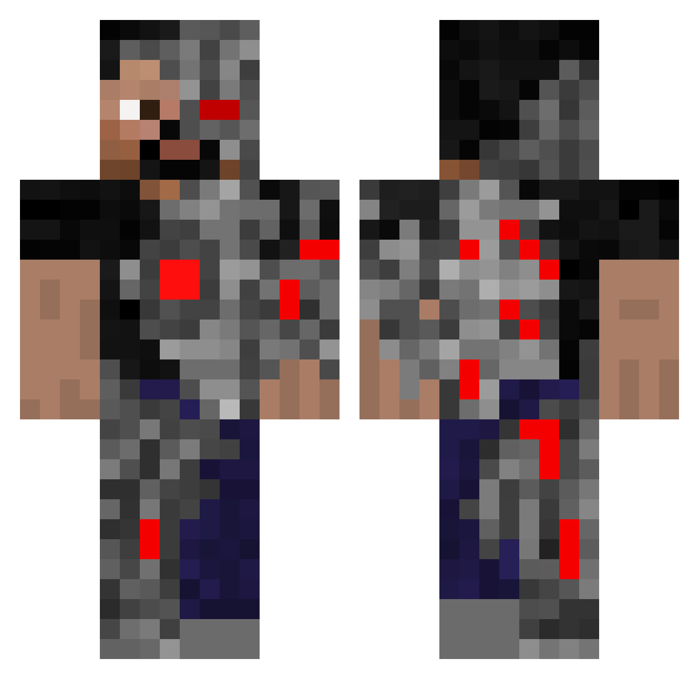 dandynos272 Minecraft skin, front and back view