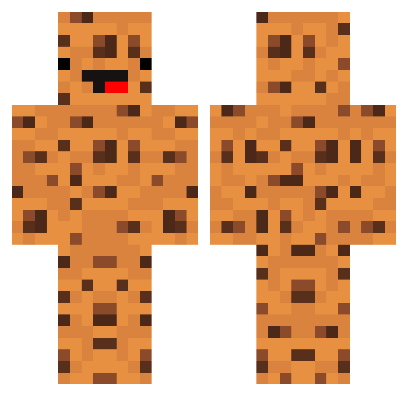 FussyOrpheus219 Minecraft skin, front and back view