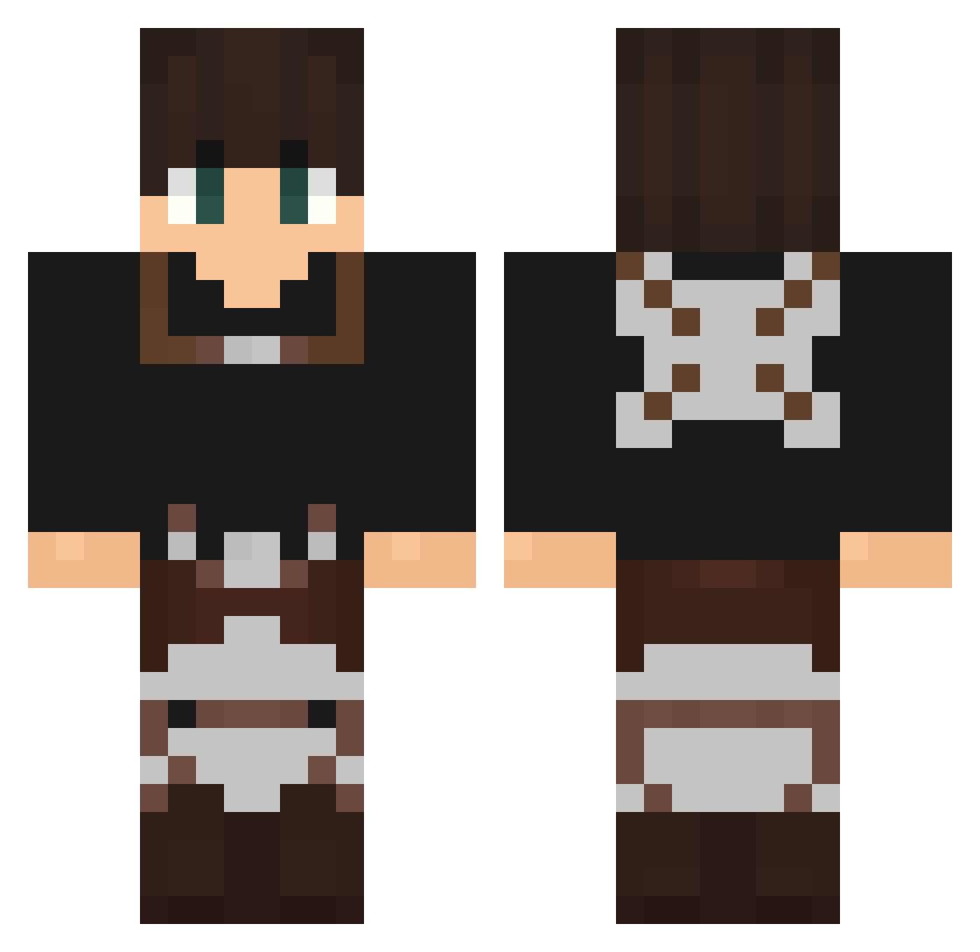 Red_Arcade360 Minecraft skin, front and back view