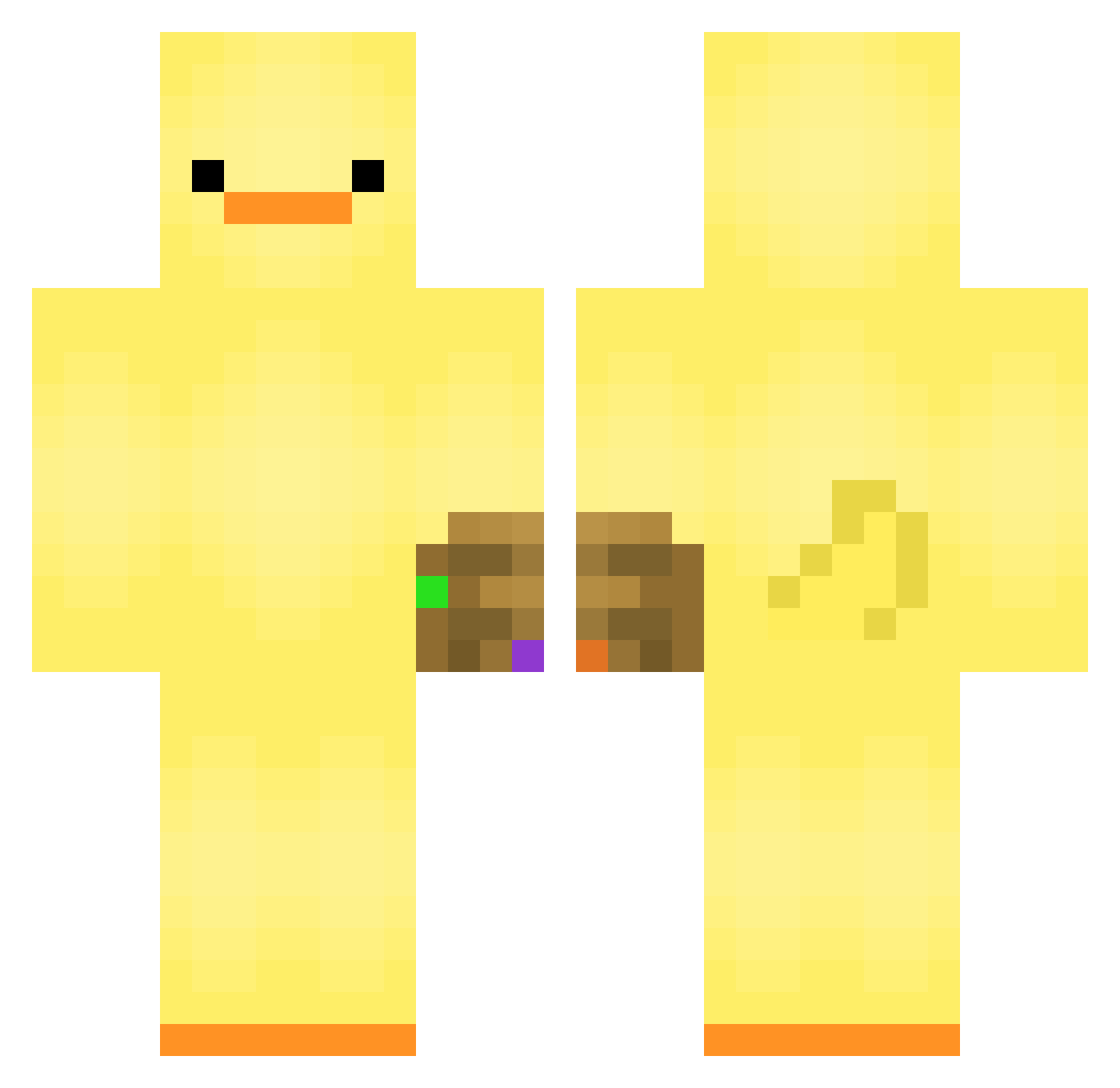 Hi_Im_9 Minecraft skin, front and back view