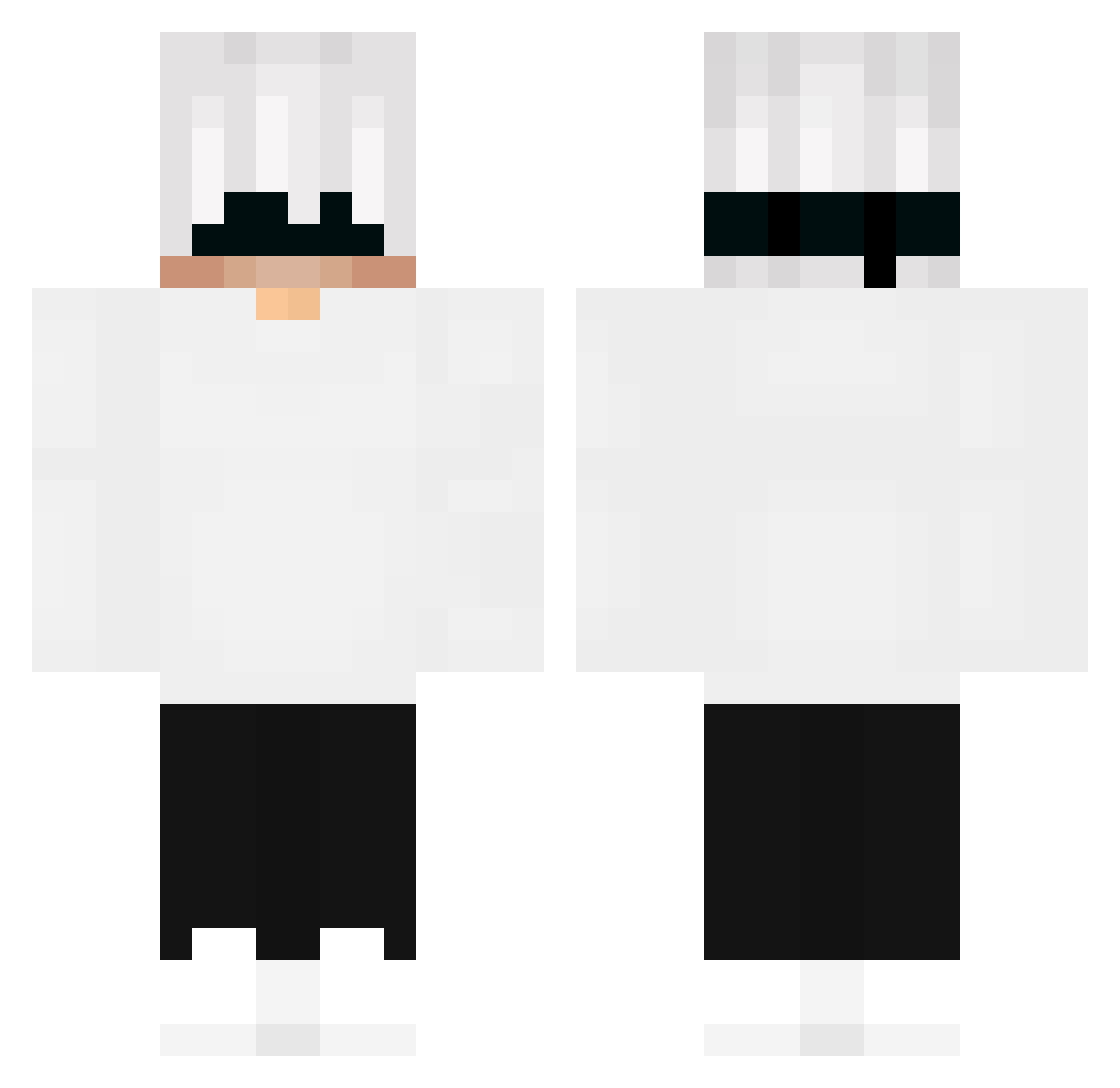 slimeshockey Minecraft skin, front and back view