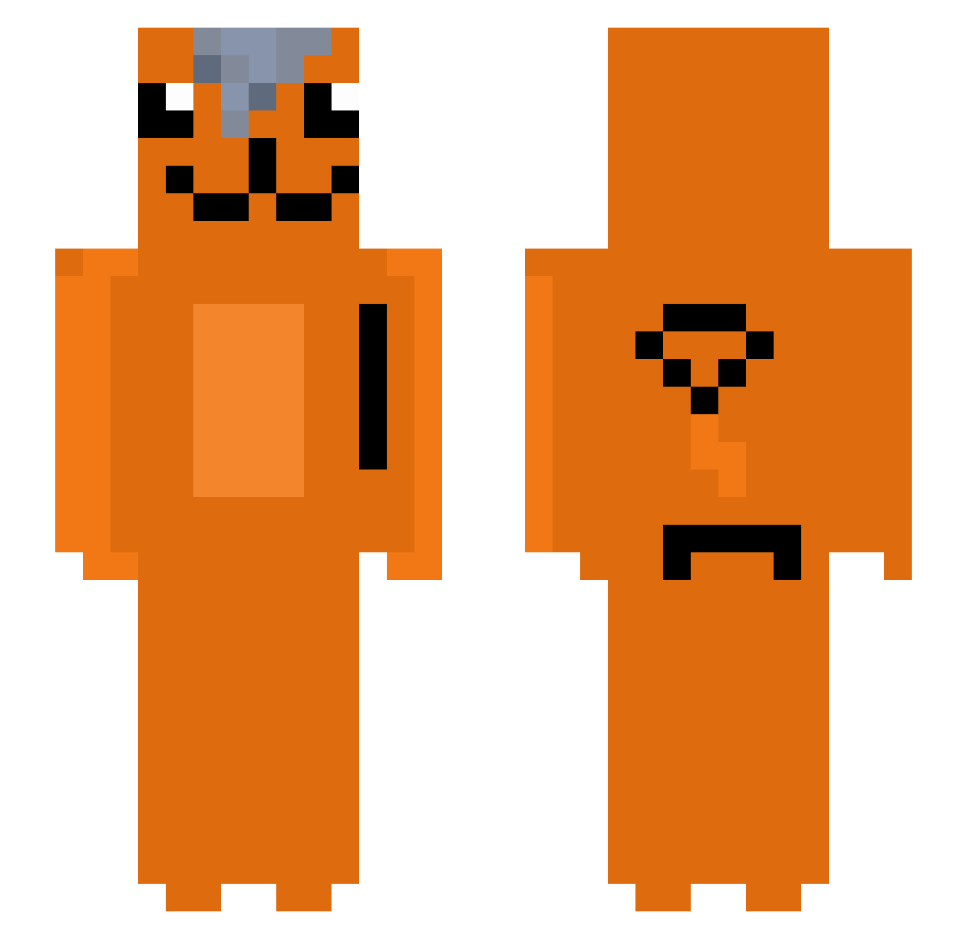 potatodestroyer Minecraft skin, front and back view