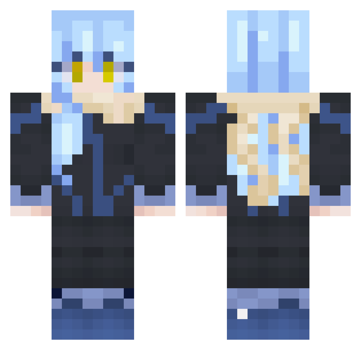 WuZhiCiMing Minecraft skin, front and back view