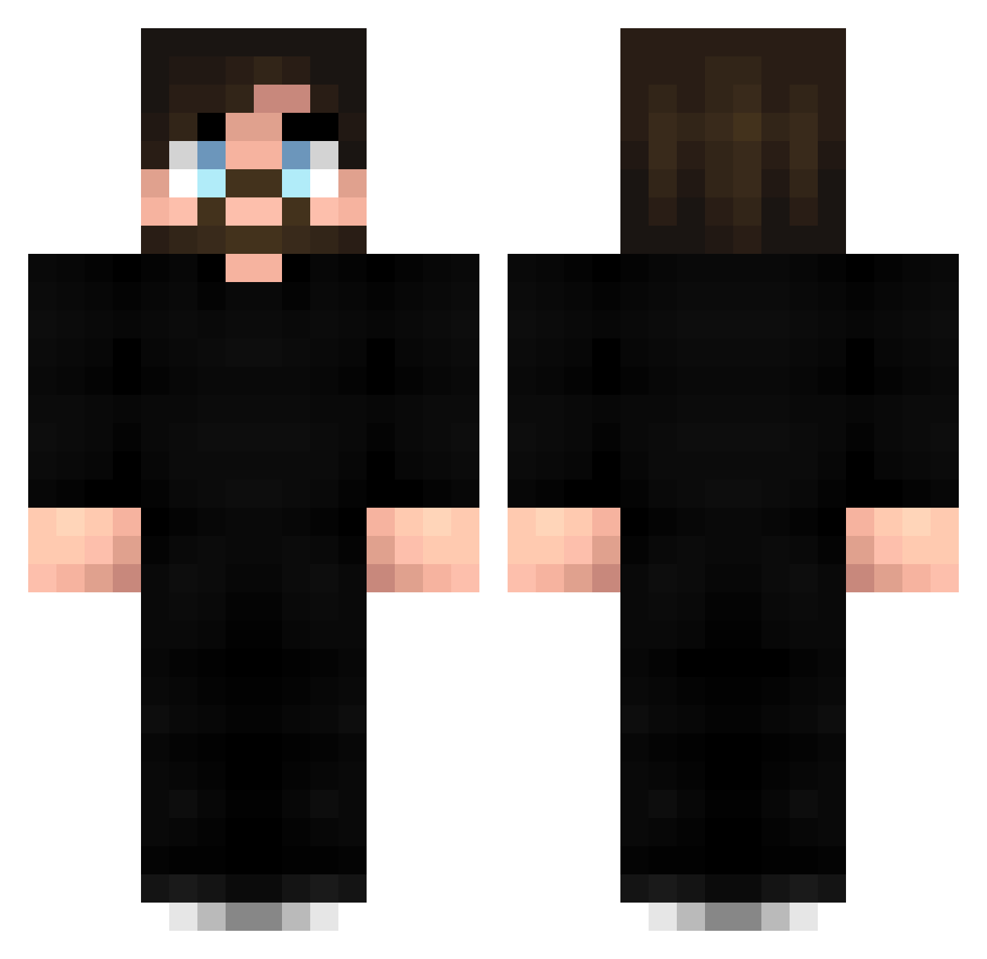 _Rythius_ Minecraft skin, front and back view