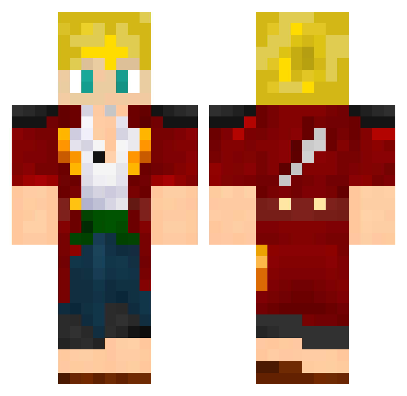 fergal31 Minecraft skin, front and back view