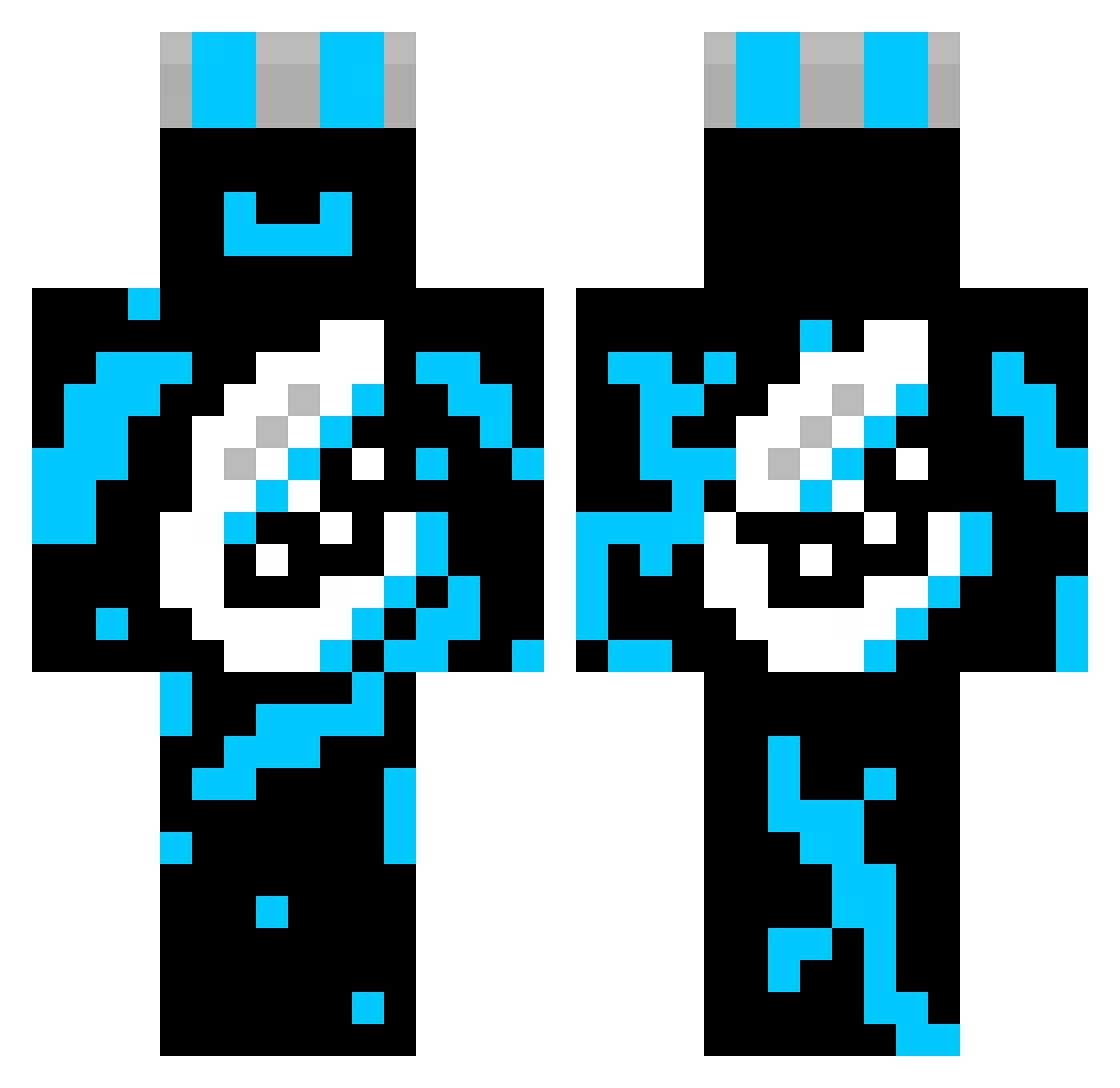 LegallyArKo Minecraft skin, front and back view