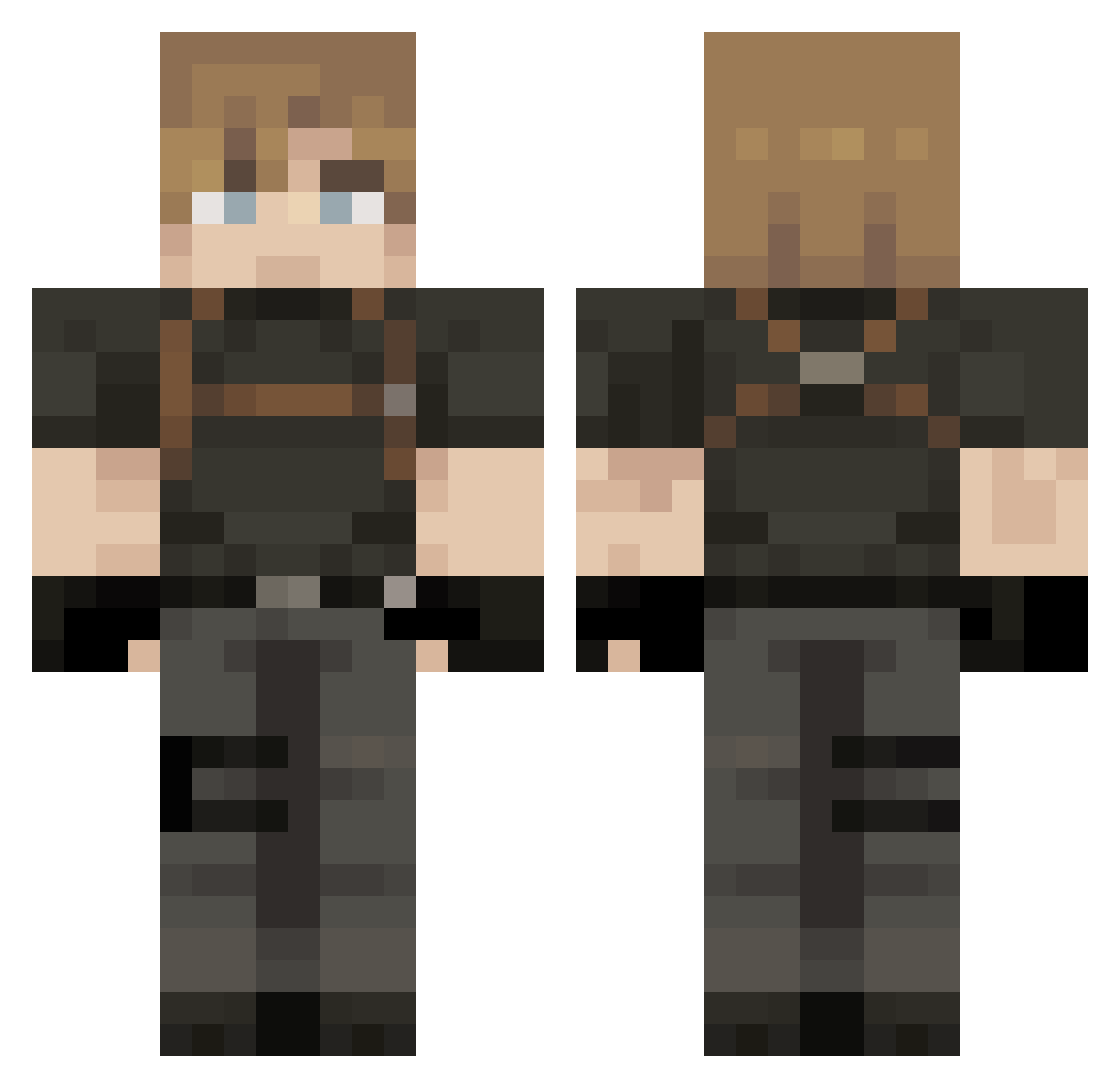 That0neGuyAI Minecraft skin, front and back view