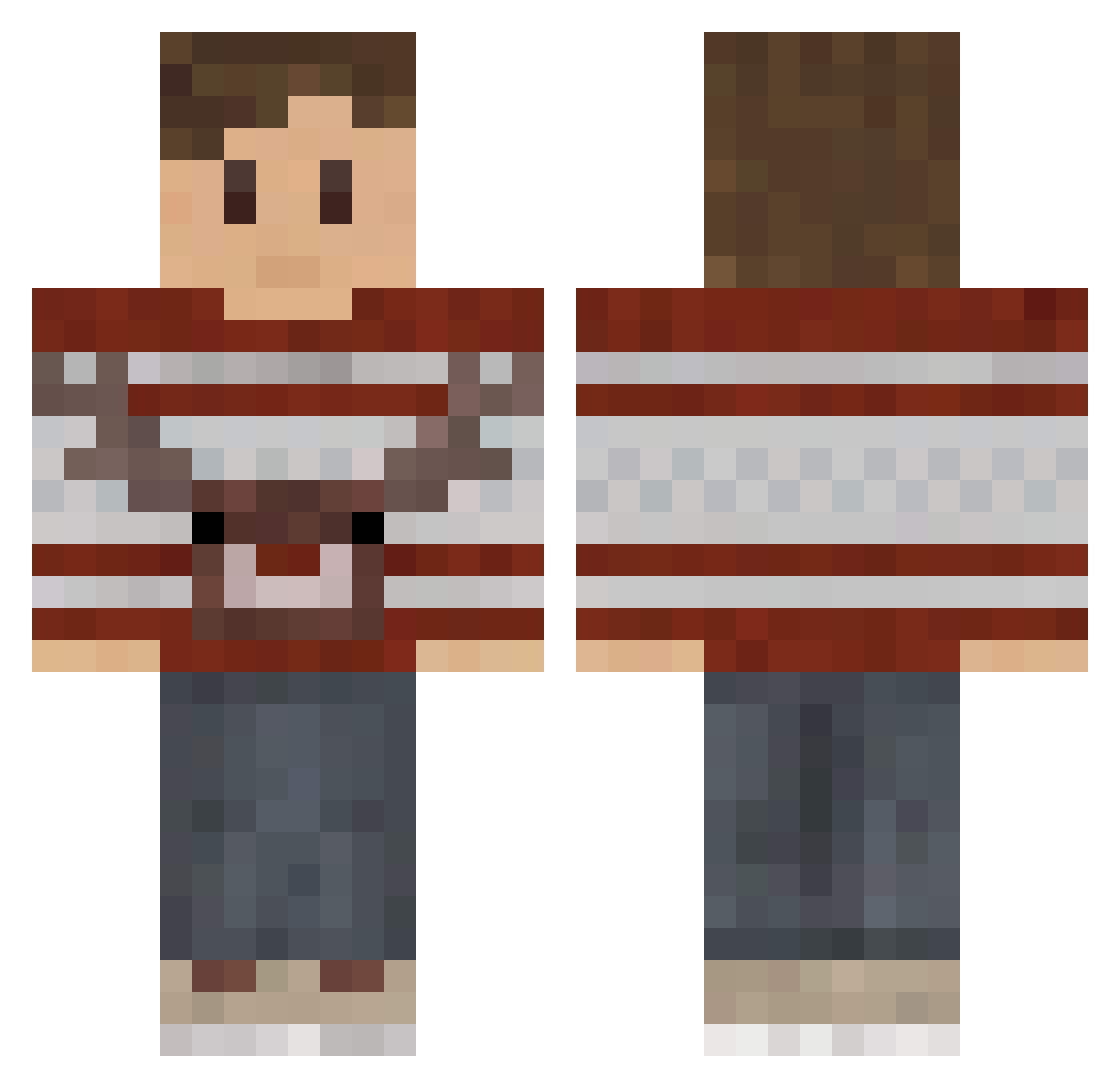 Joh_sch Minecraft skin, front and back view