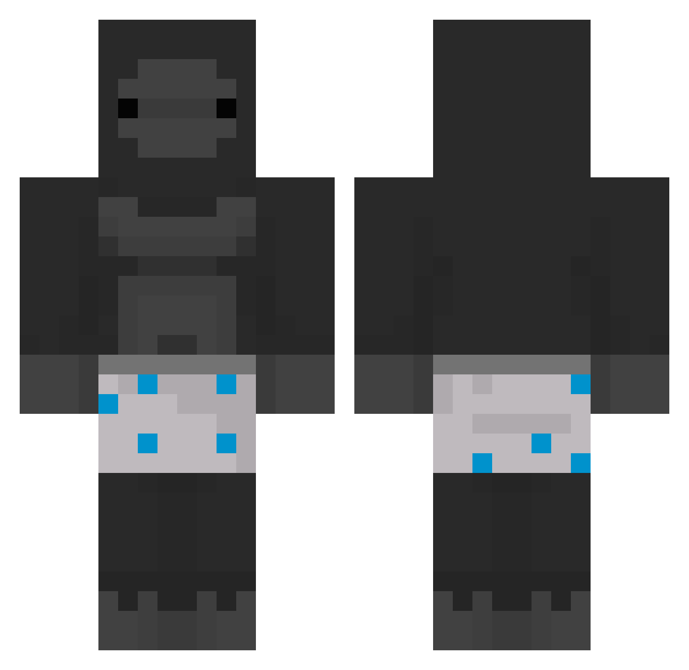 nate32_ Minecraft skin, front and back view