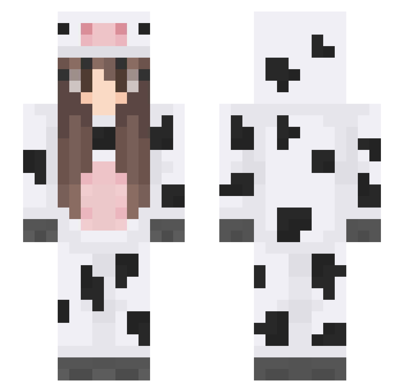 MikrowellePeter Minecraft skin, front and back view