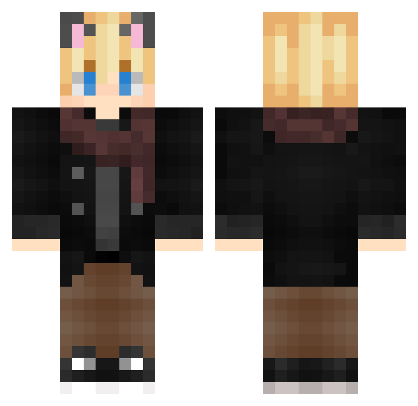 yukt_1 Minecraft skin, front and back view