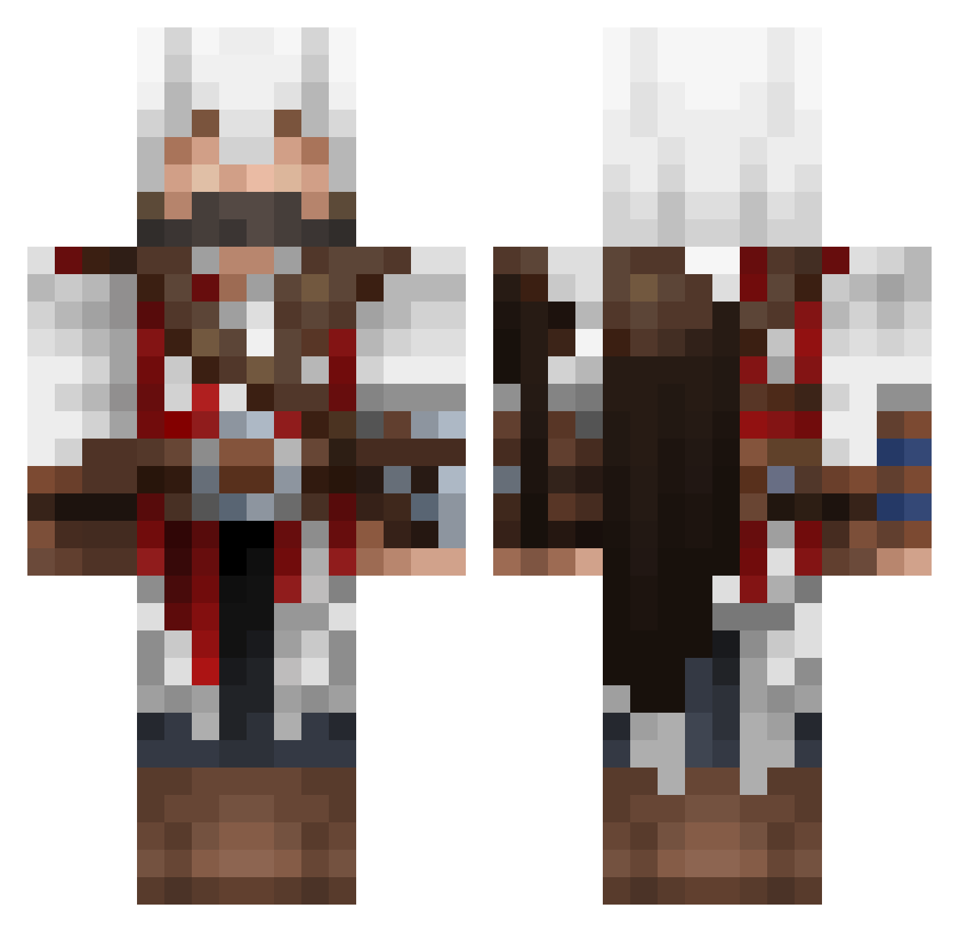 Bmannino916 Minecraft skin, front and back view