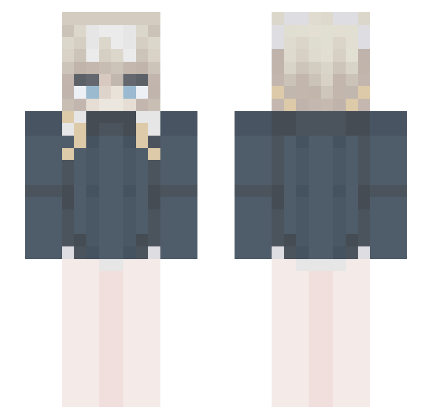 SirCreuset Minecraft skin, front and back view
