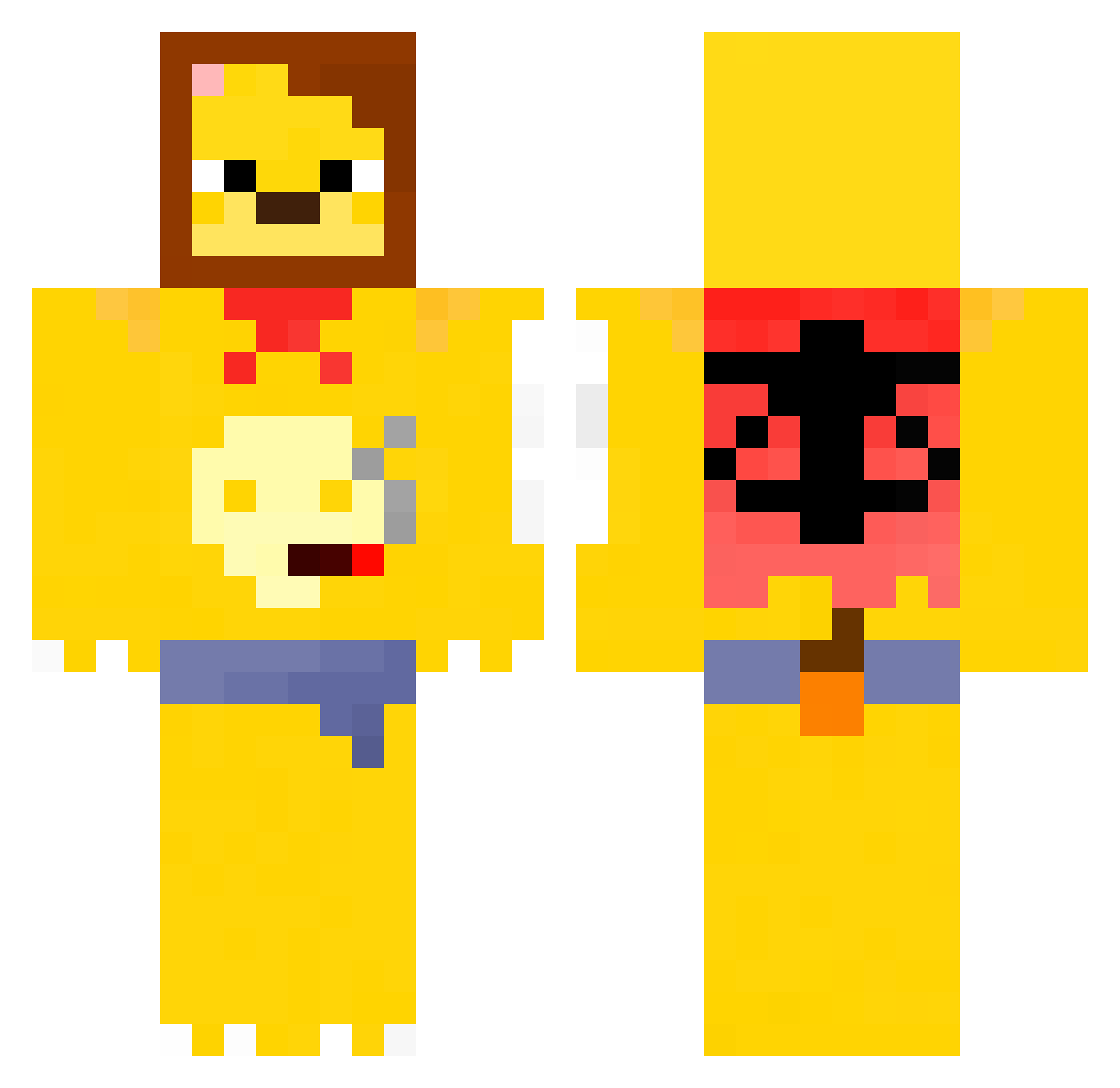 liuchuanxu Minecraft skin, front and back view