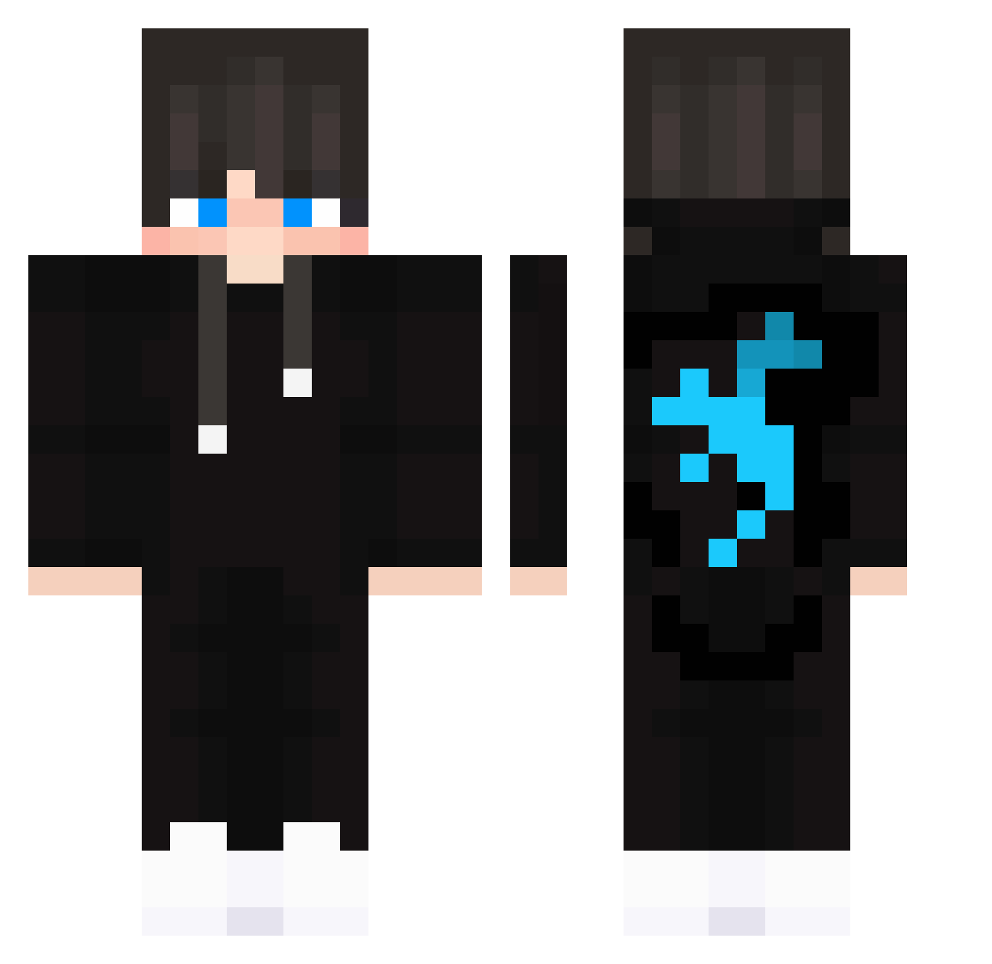 Zizmo892 Minecraft skin, front and back view