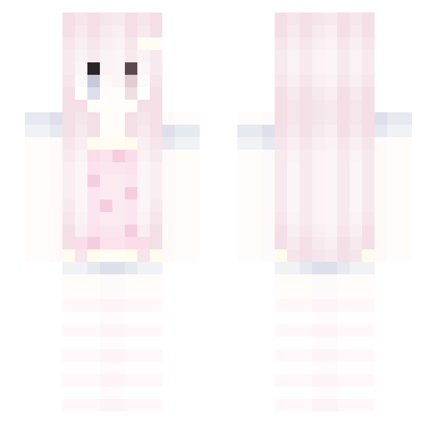 Lethe_91 Minecraft skin, front and back view