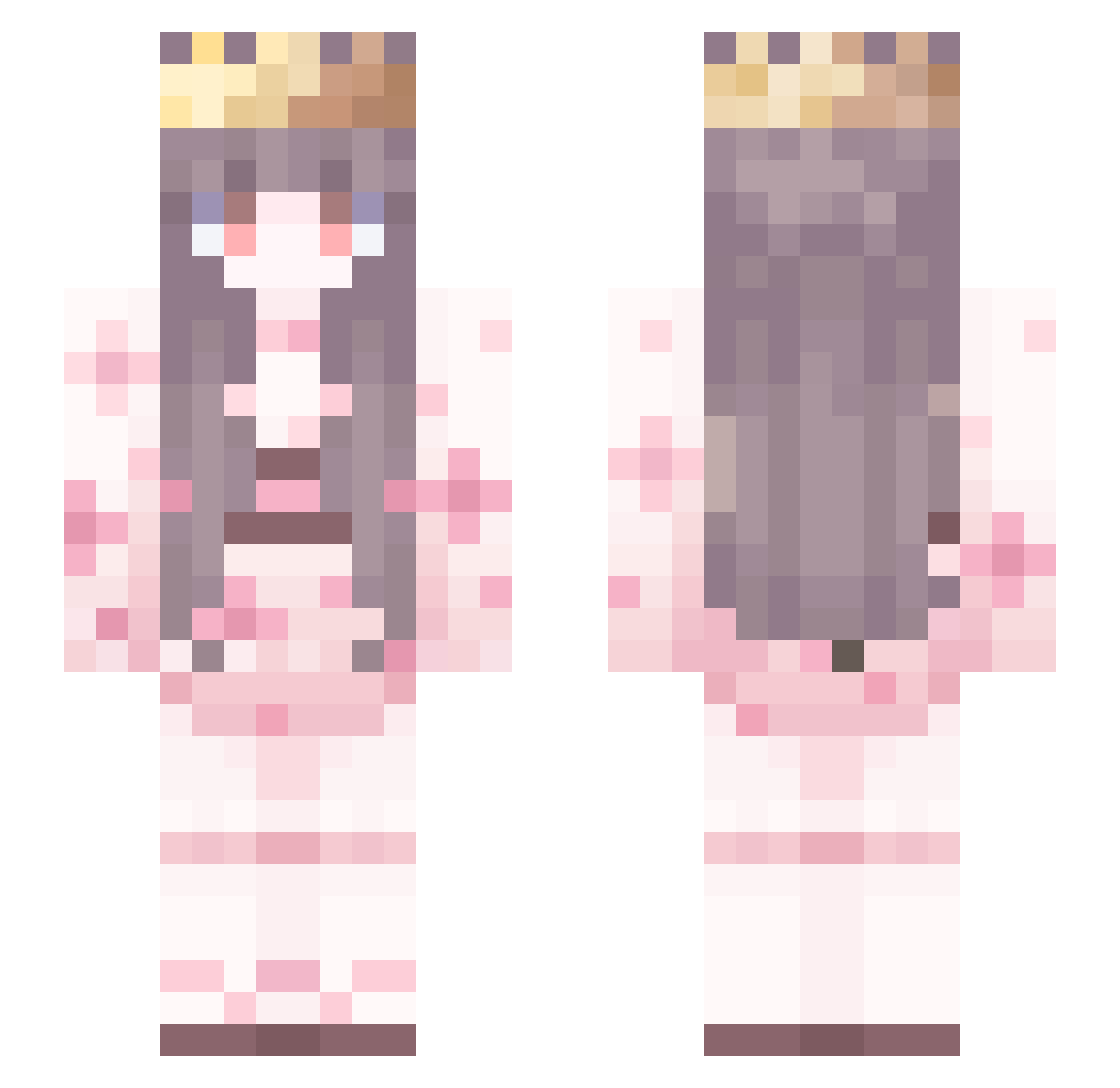 minaking04 Minecraft skin, front and back view