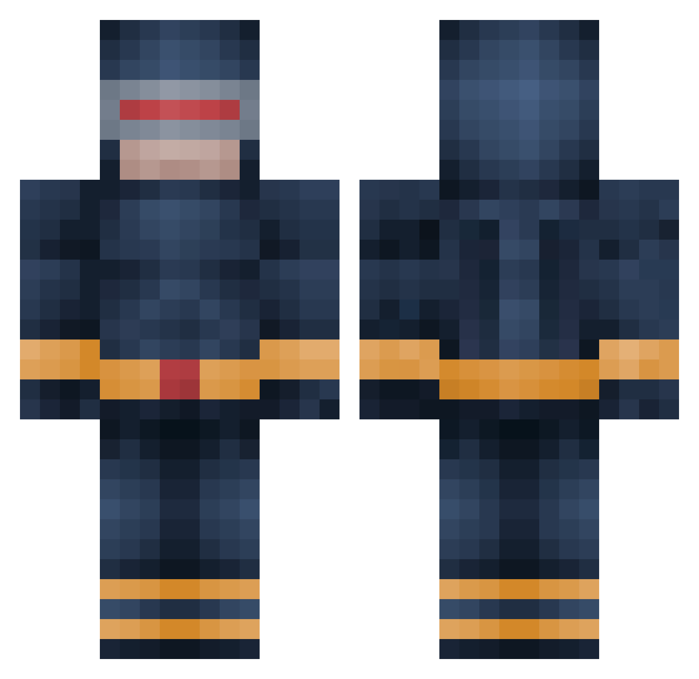 yJapadelas Minecraft skin, front and back view