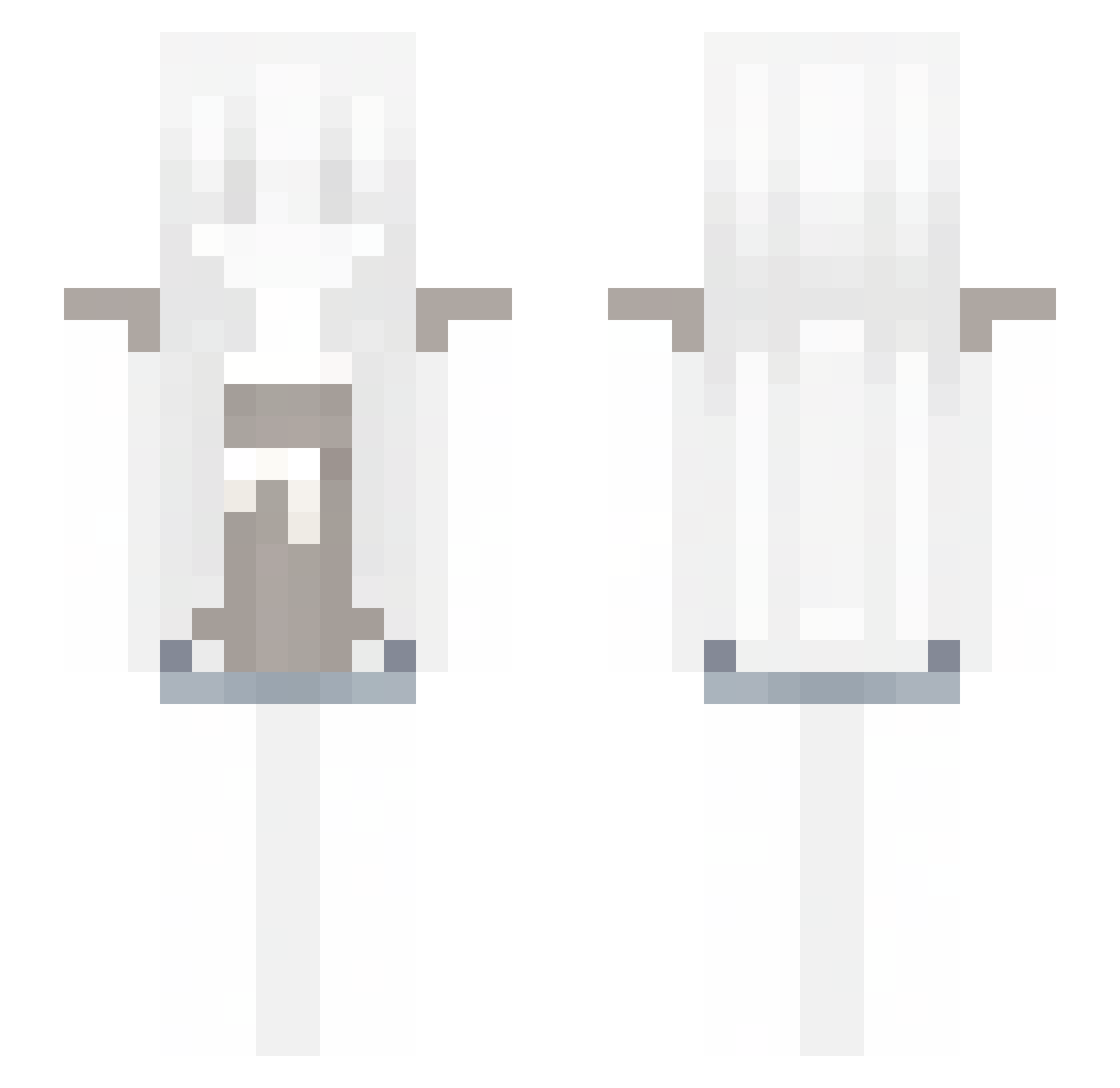eaven Minecraft skin, front and back view