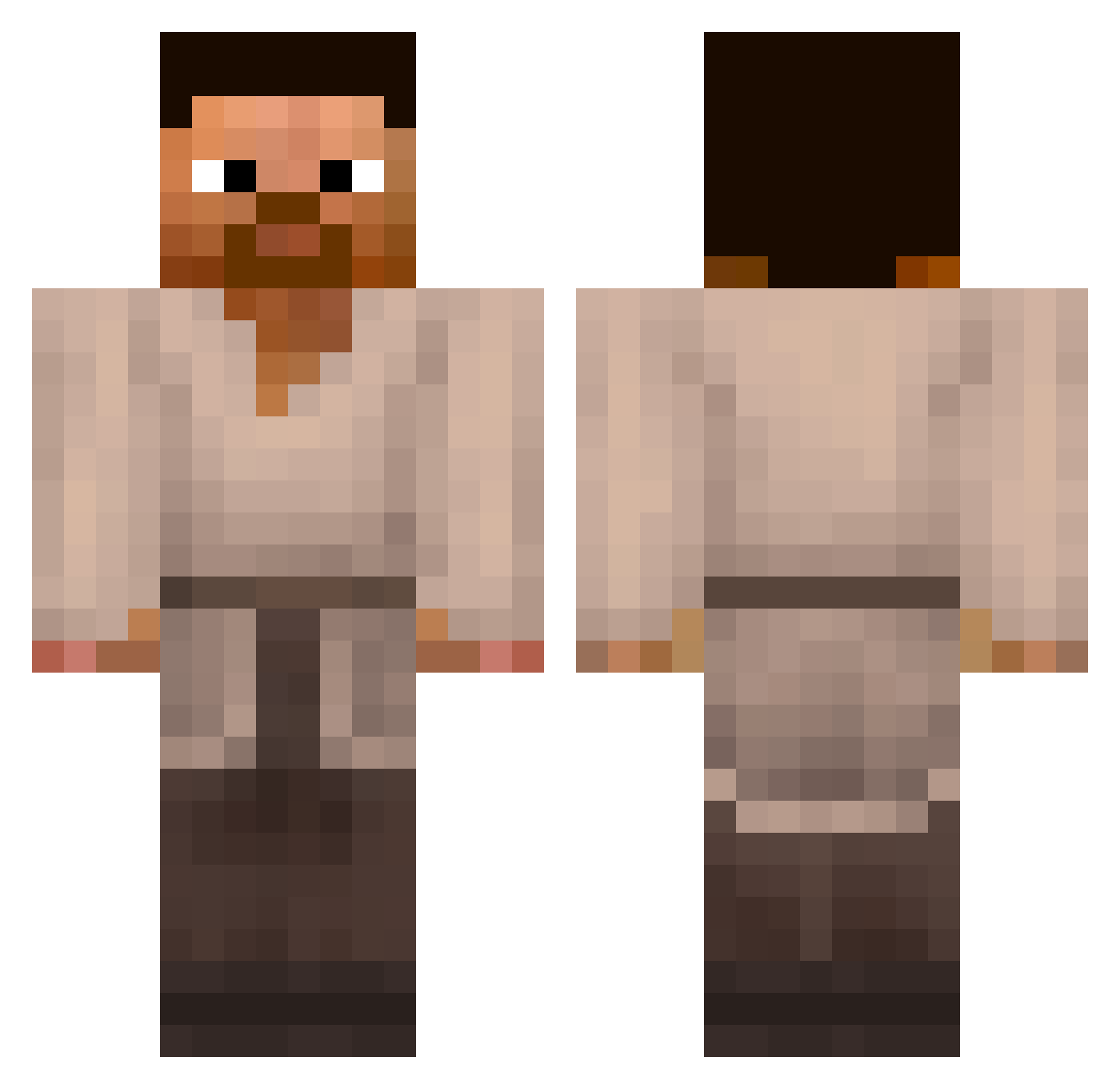 sussyballs05 Minecraft skin, front and back view
