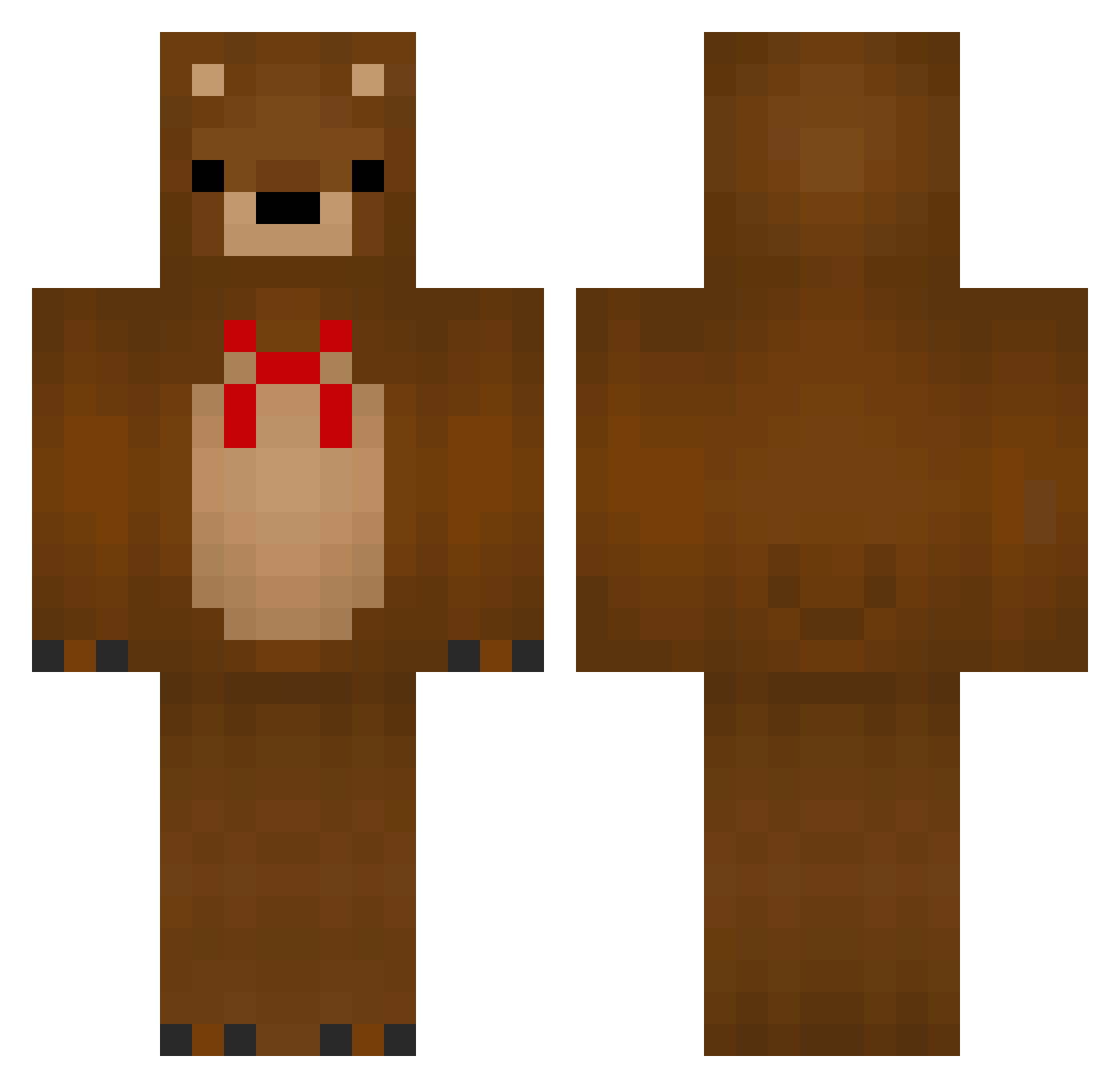 Wabble_ Minecraft skin, front and back view