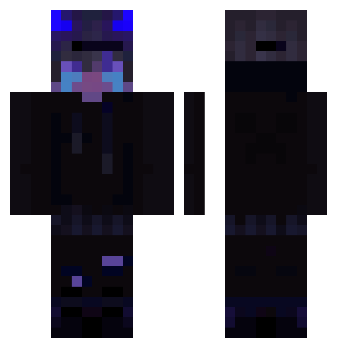 SlamPolice_III Minecraft skin, front and back view
