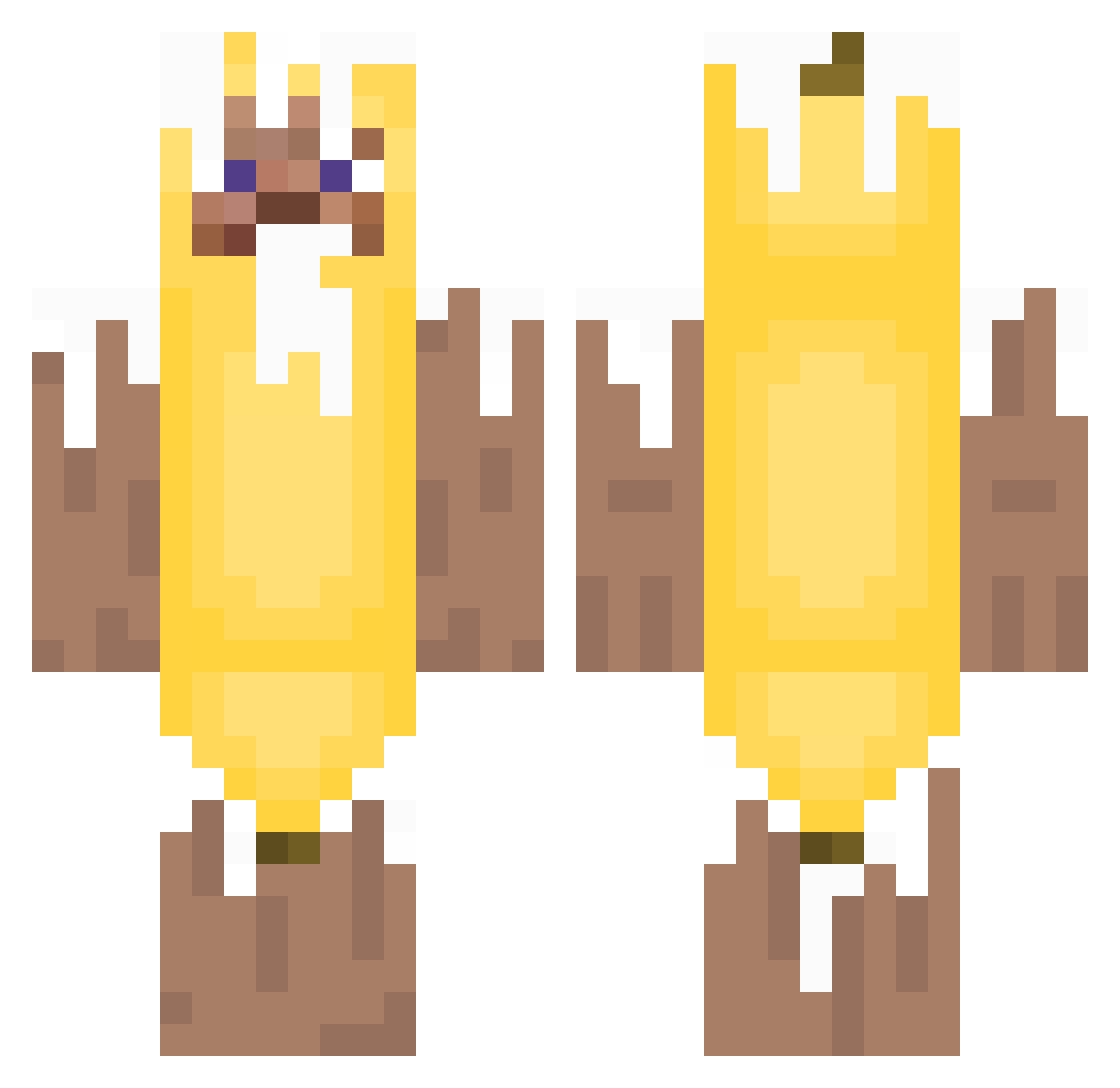 earth325 Minecraft skin, front and back view