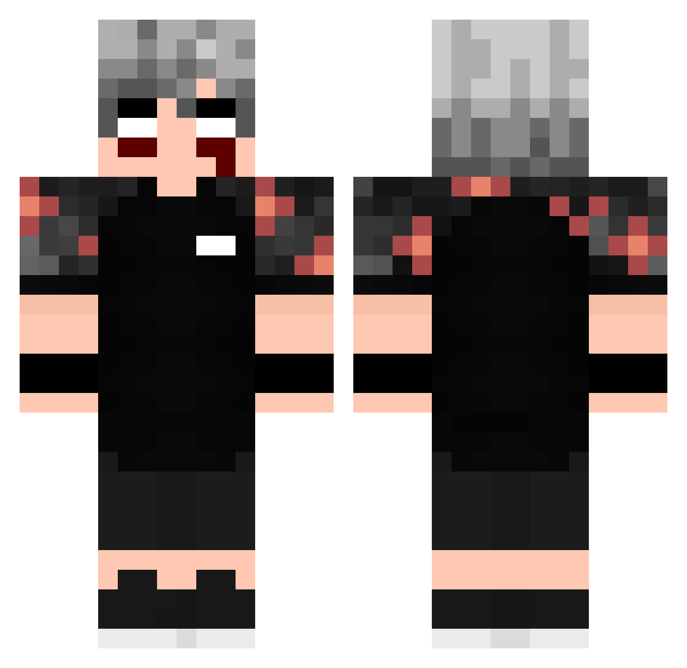 DARDAOS Minecraft skin, front and back view