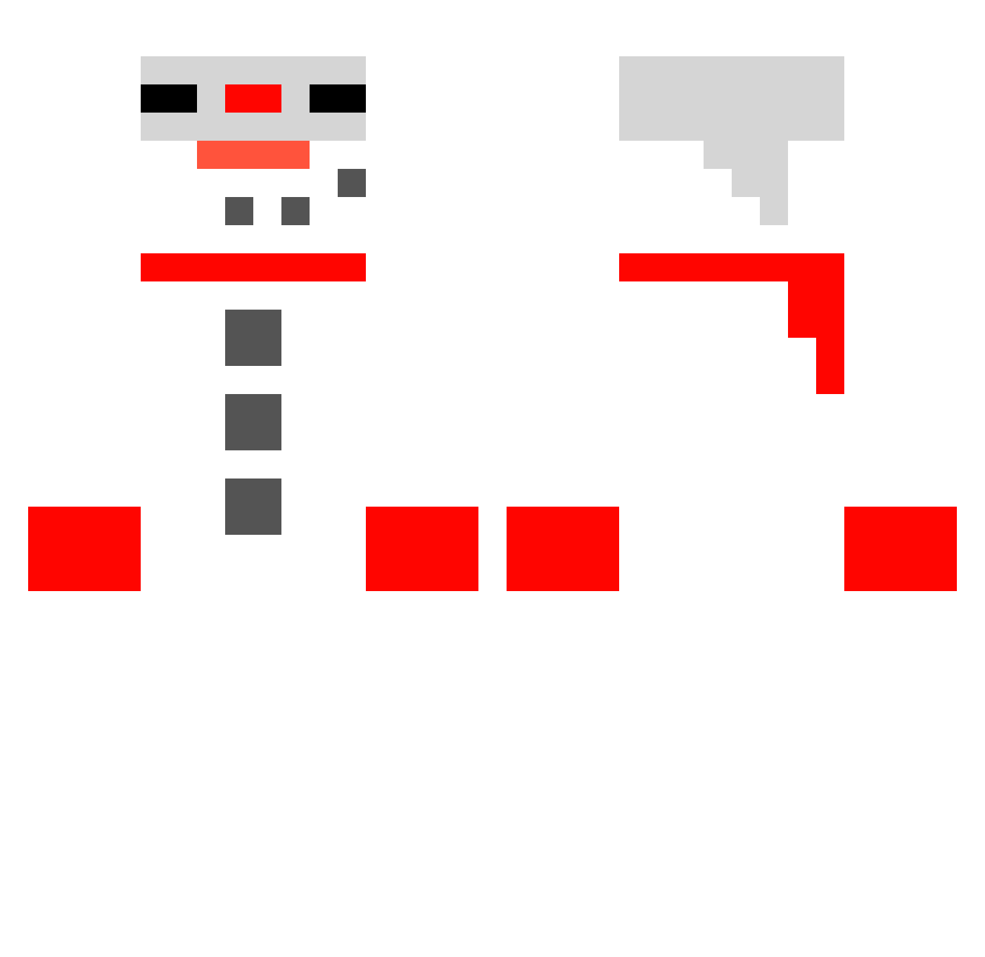 nineminer Minecraft skin, front and back view