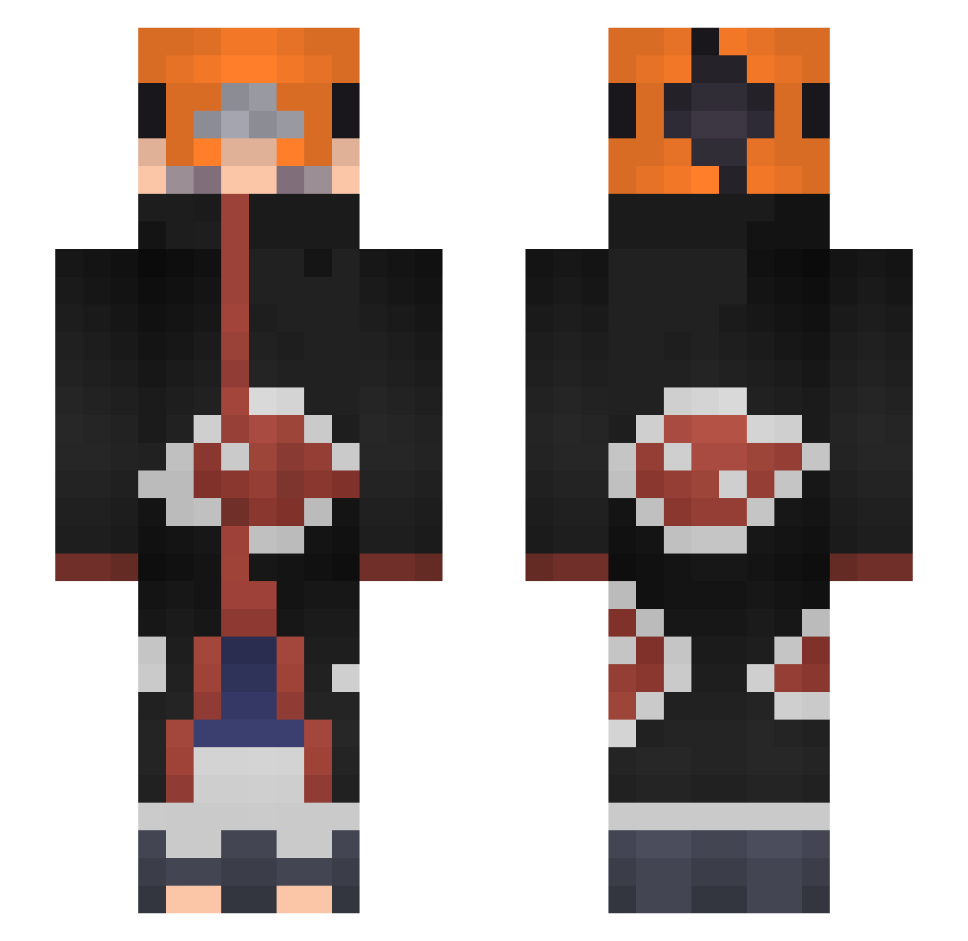 JonathanF4 Minecraft skin, front and back view
