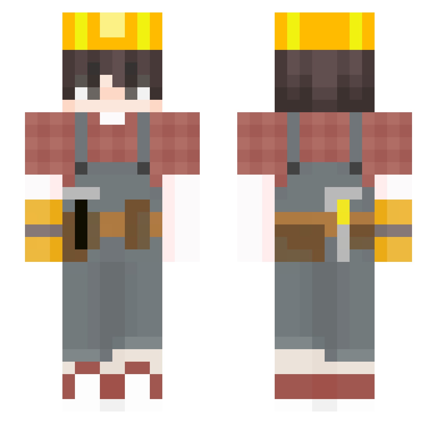 Yoominsuk Minecraft skin, front and back view