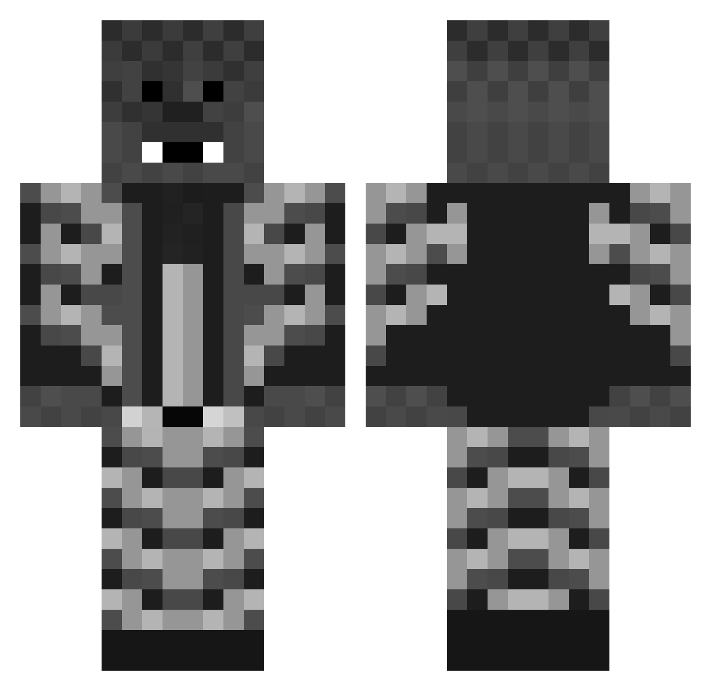 NahJeff Minecraft skin, front and back view
