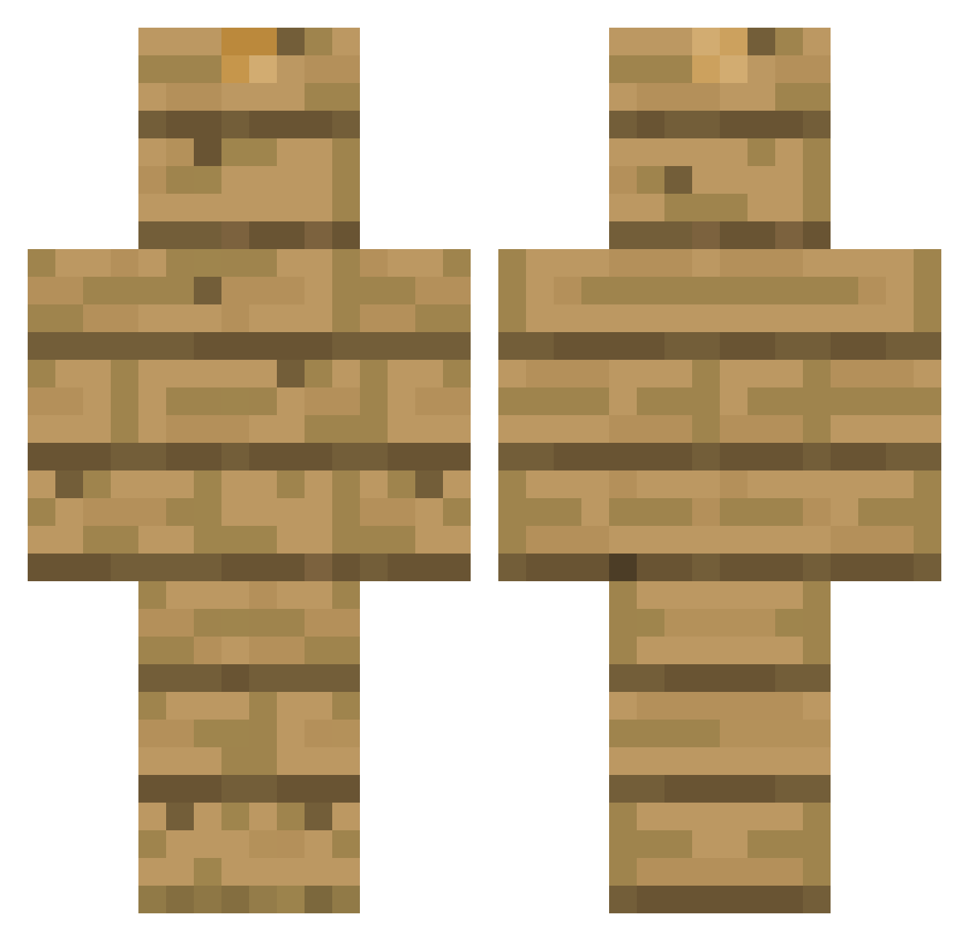 IzzyIn2006 Minecraft skin, front and back view