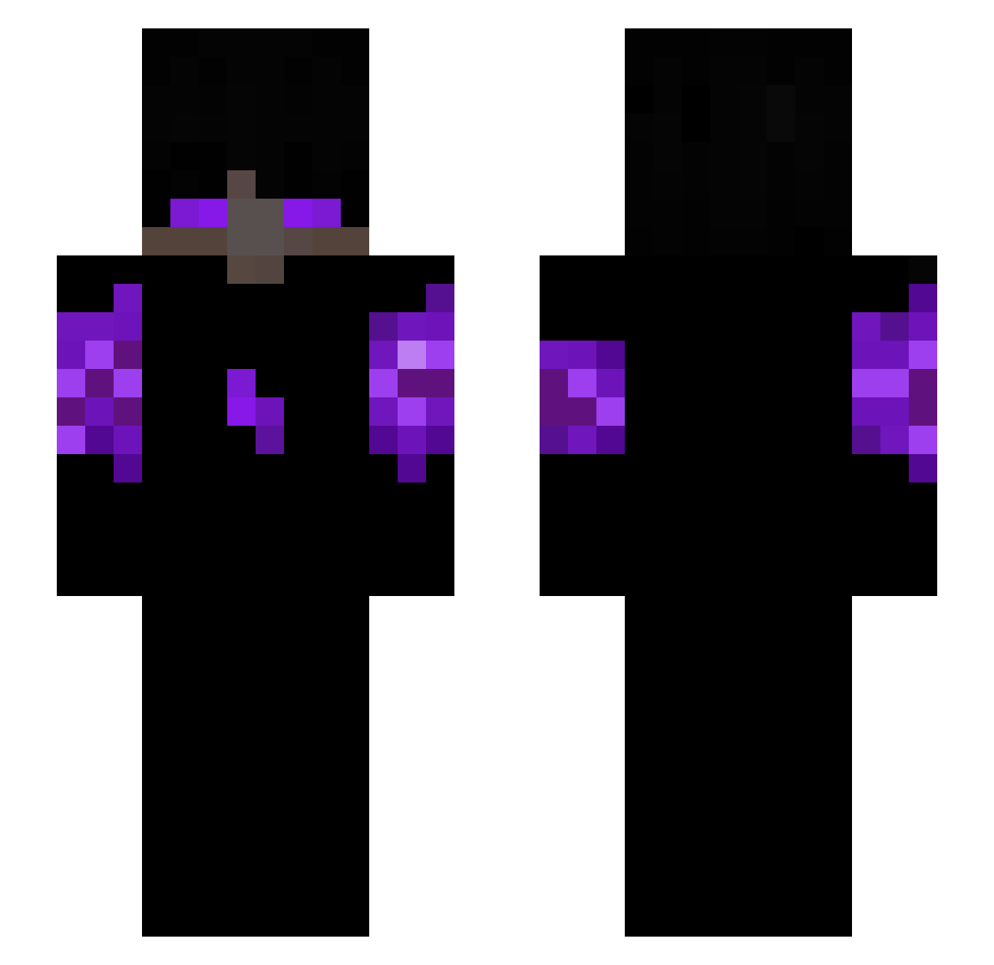 ausradiern Minecraft skin, front and back view