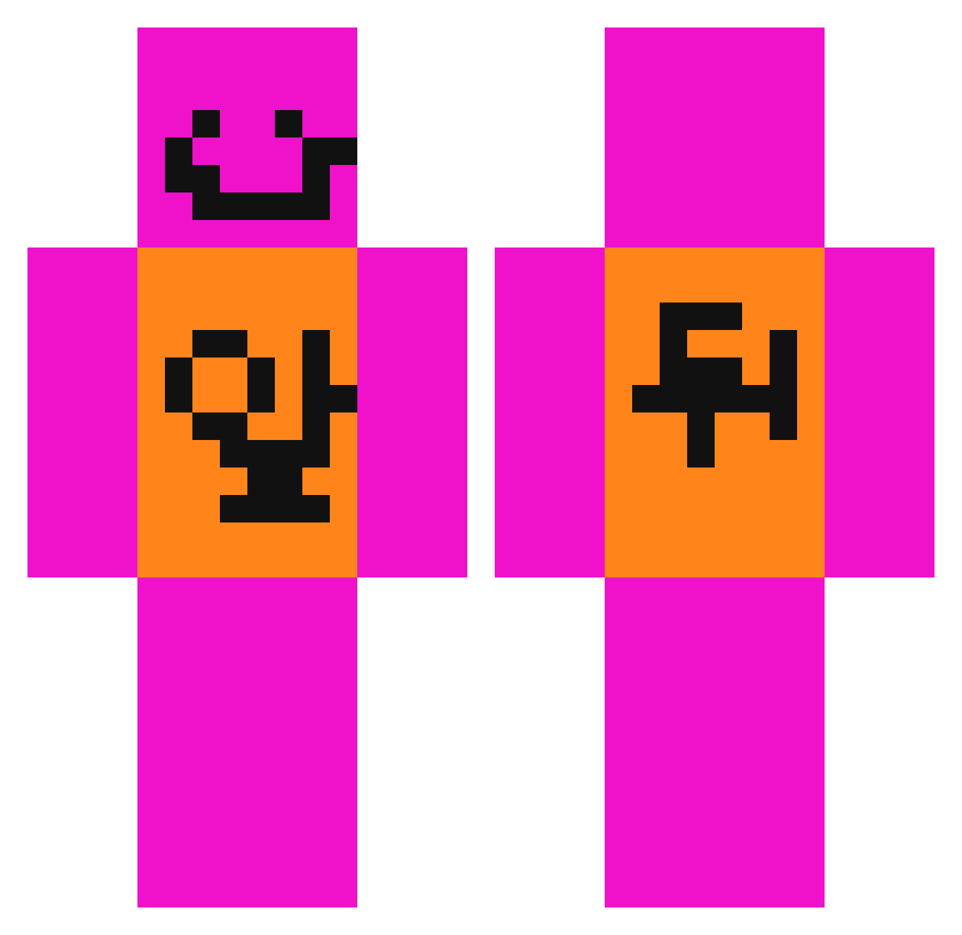 yangjunwoo Minecraft skin, front and back view
