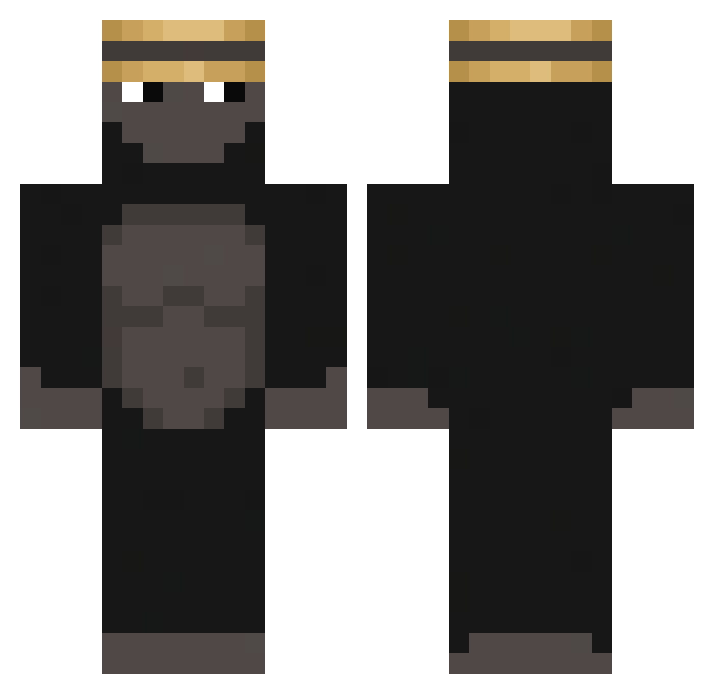 cozmo_o Minecraft skin, front and back view