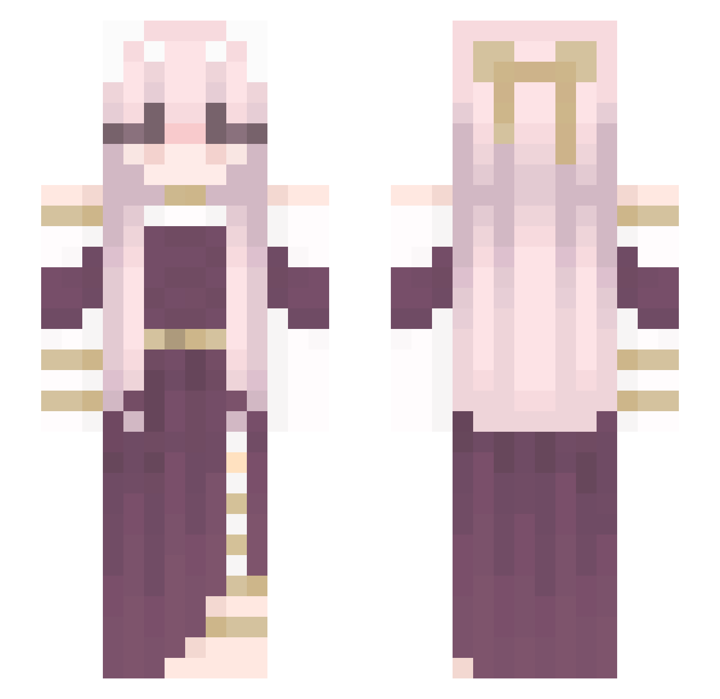 uAndizin Minecraft skin, front and back view