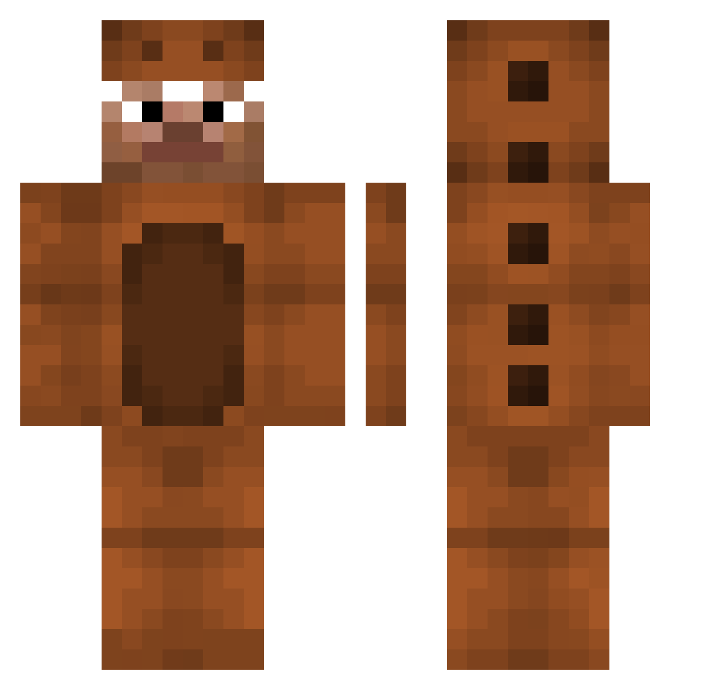 whdhsdb Minecraft skin, front and back view