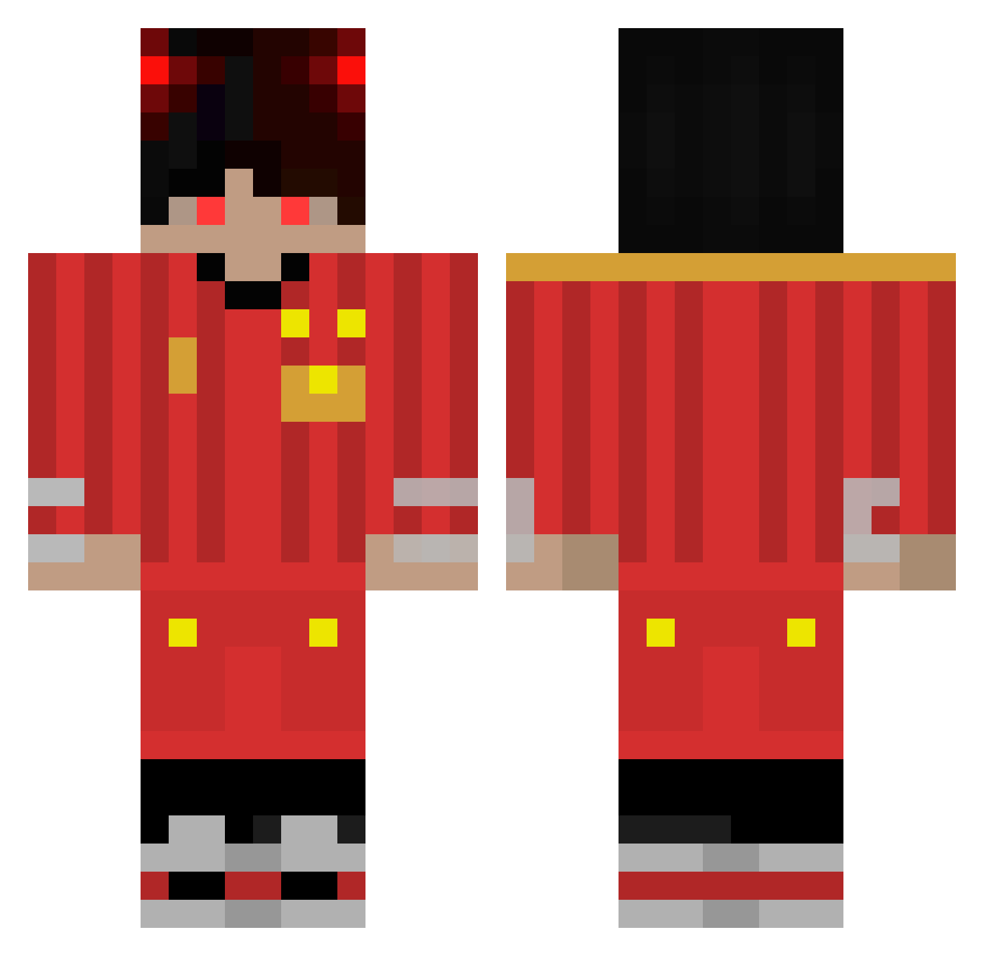 theaxelhunter Minecraft skin, front and back view
