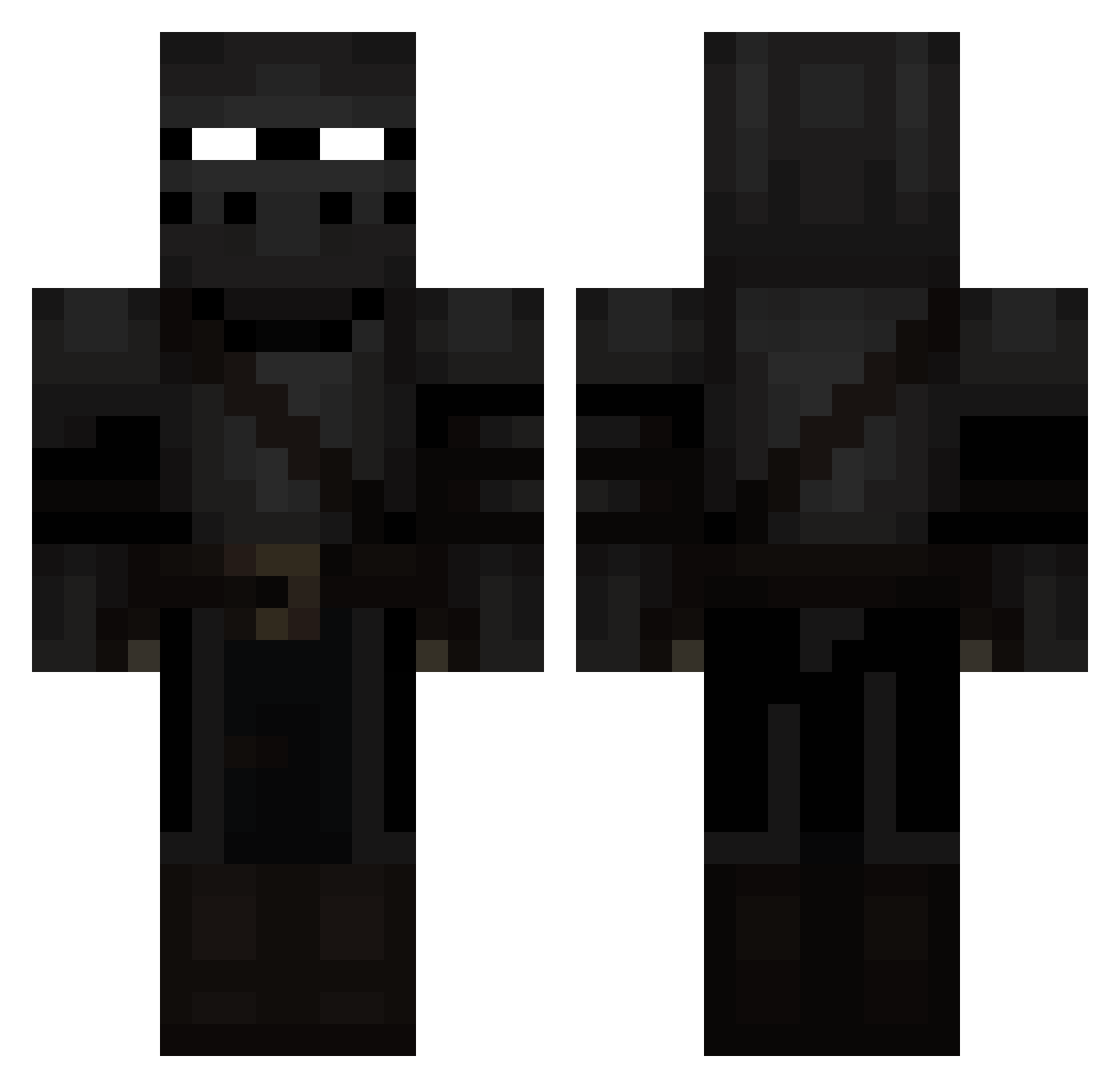 Scythe_7 Minecraft skin, front and back view