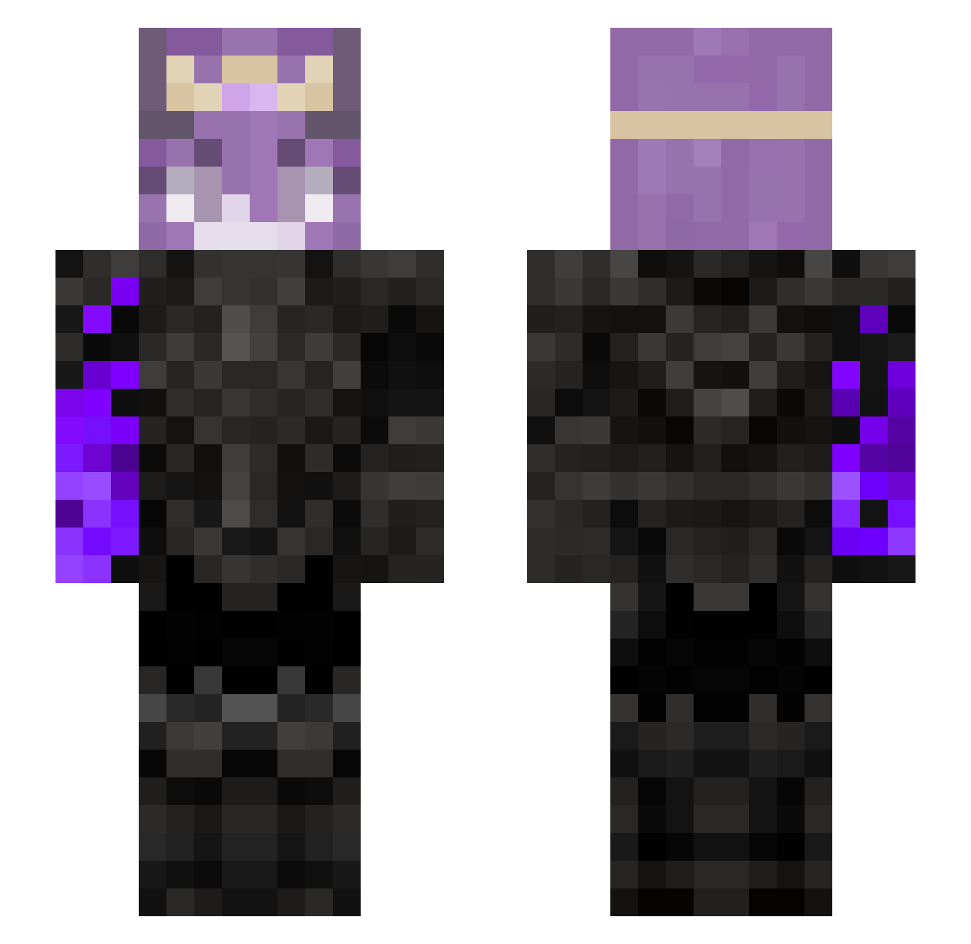 seraphim_x2 Minecraft skin, front and back view