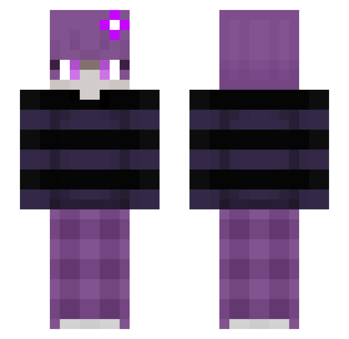 odikjdi Minecraft skin, front and back view