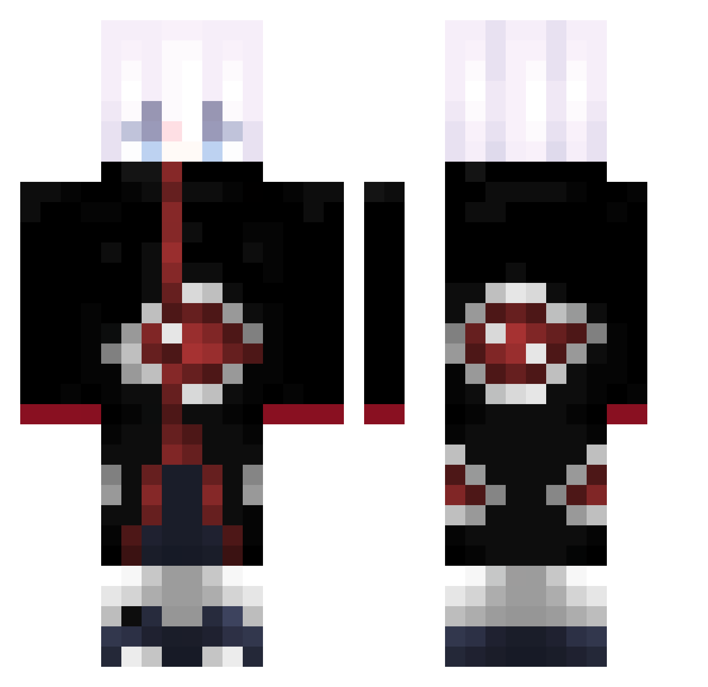 IKirinI Minecraft skin, front and back view
