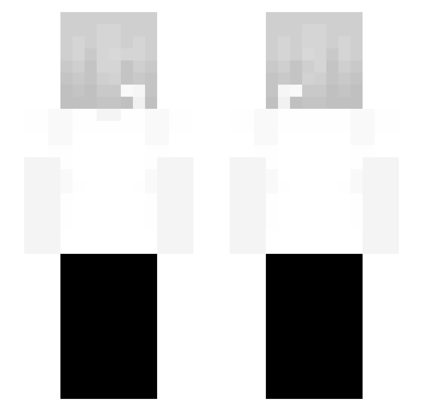 Kiing_CHI Minecraft skin, front and back view
