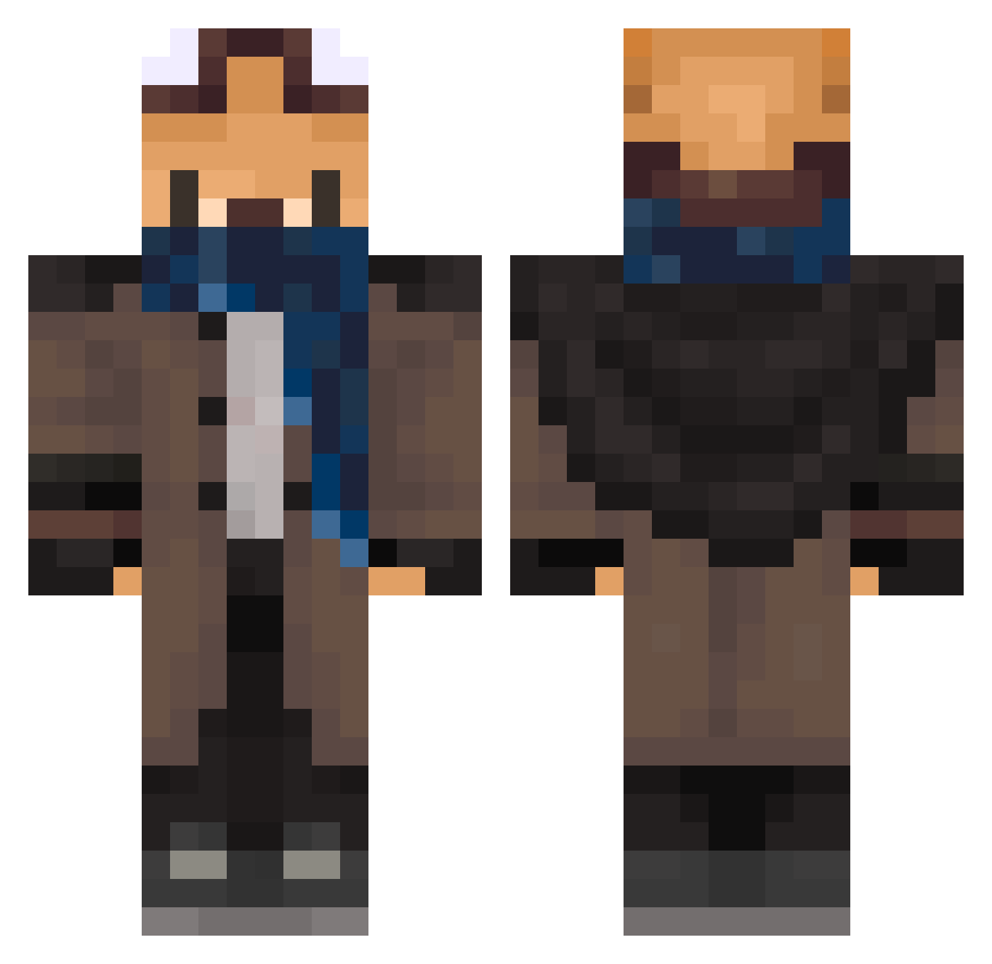 VulKan255 Minecraft skin, front and back view
